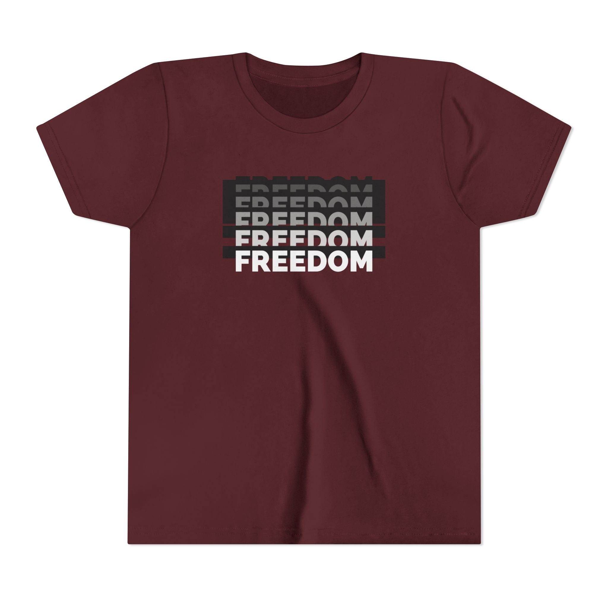 Freedom | Youth Short Sleeve T-Shirt | Raise Voices, Not Followers | Sizes Up To XL