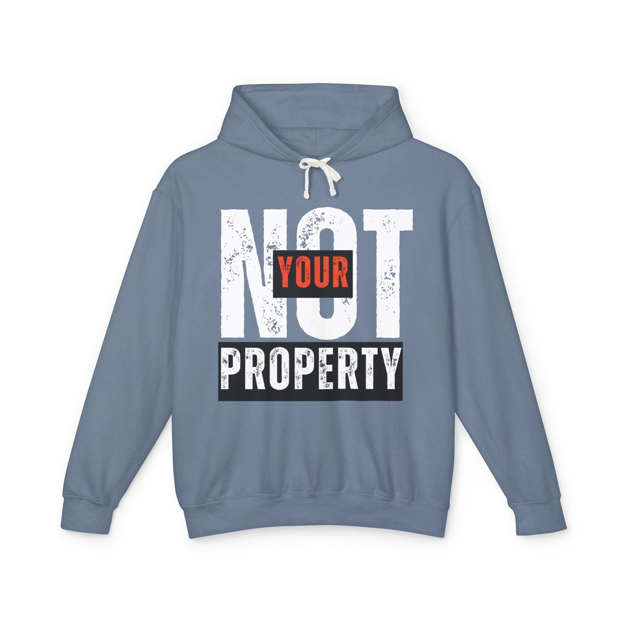 Not Your Property | 100% Cotton Men's Lightweight Hoodie | Sizes Up To 3XL
