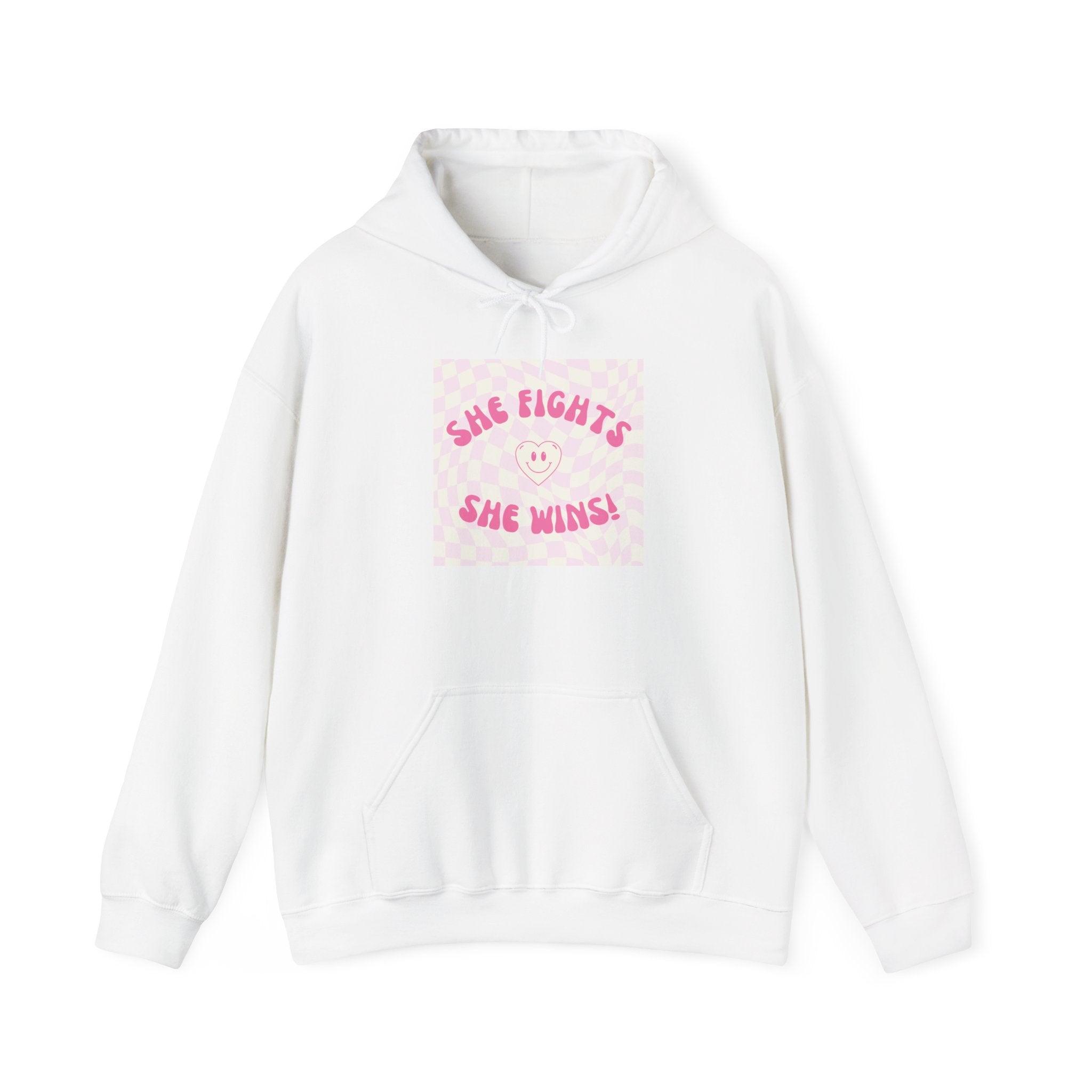 She Fights, She Wins! | Women’s Empowerment Hoodie | Sizes Up To 5XL