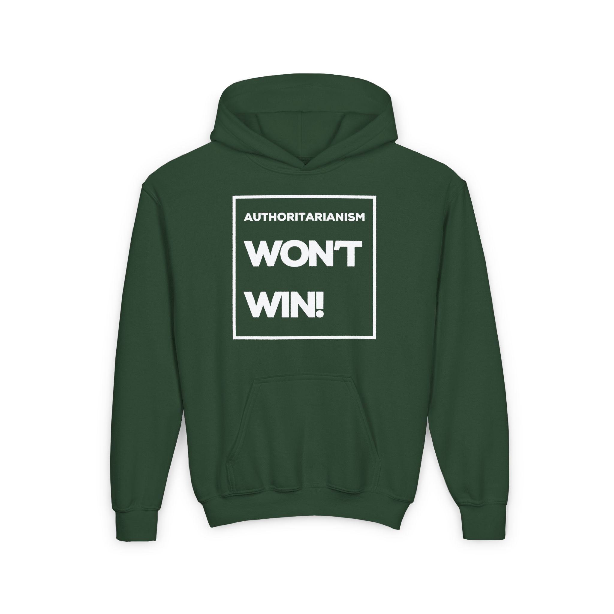 Authoritarianism Won’t Win! | Youth Resistance Hoodie | Sizes Up To XL
