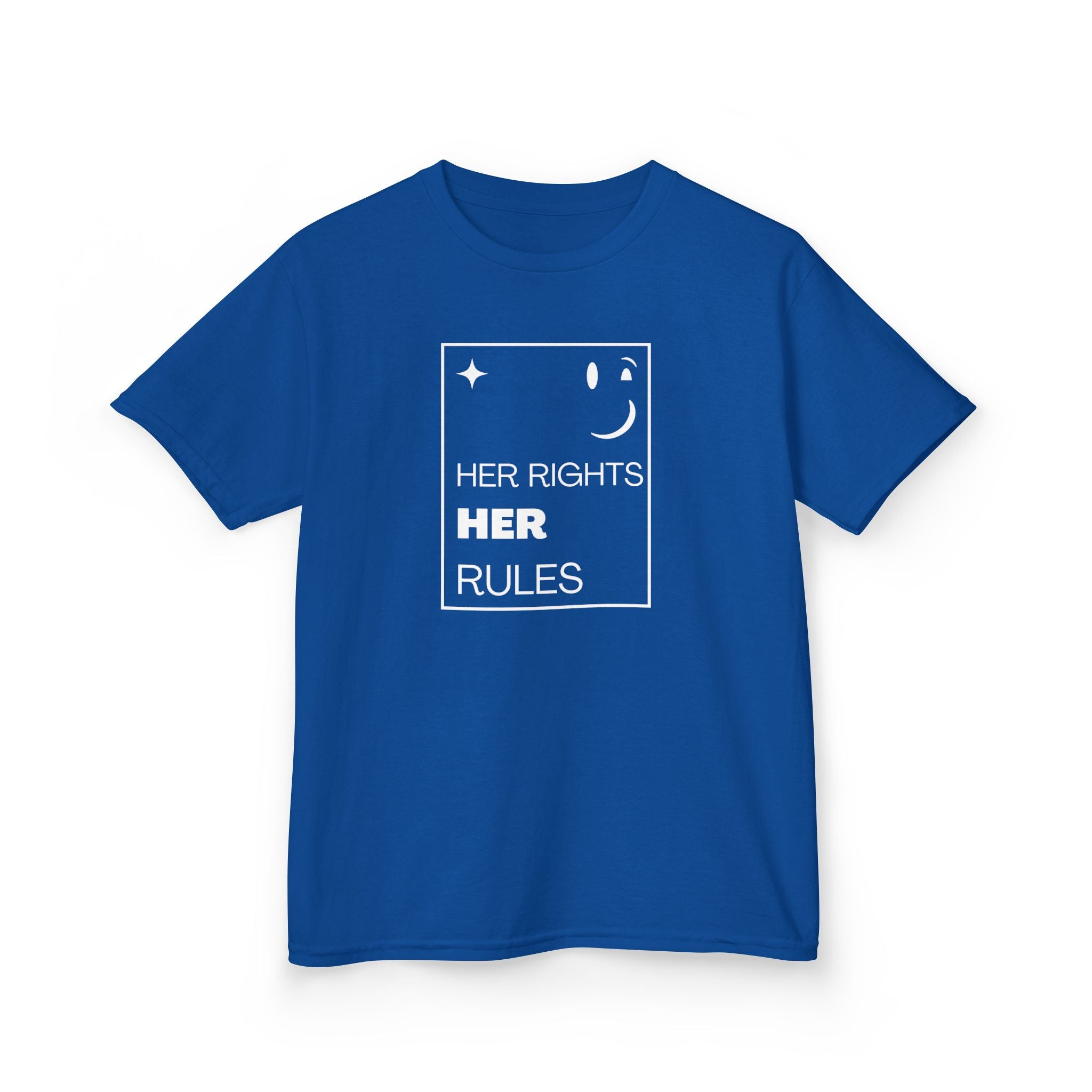 Her Rights, Her Rules | Empowering Kids 100% Soft Cotton Tee | Sizes From XS to XL
