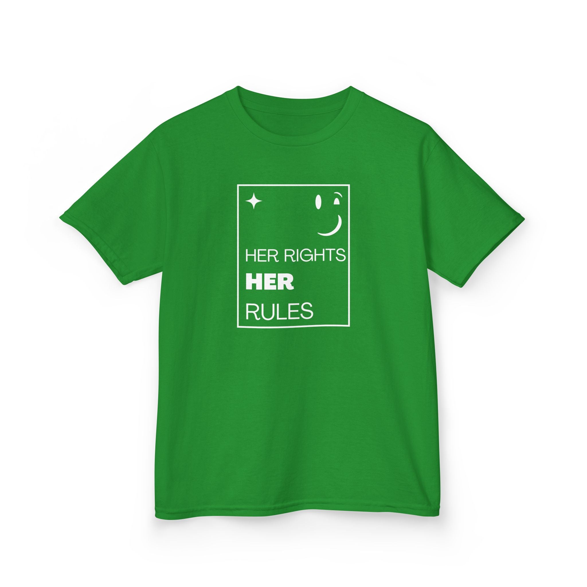 Her Rights, Her Rules | Empowering Kids 100% Soft Cotton Tee | Sizes From XS to XL