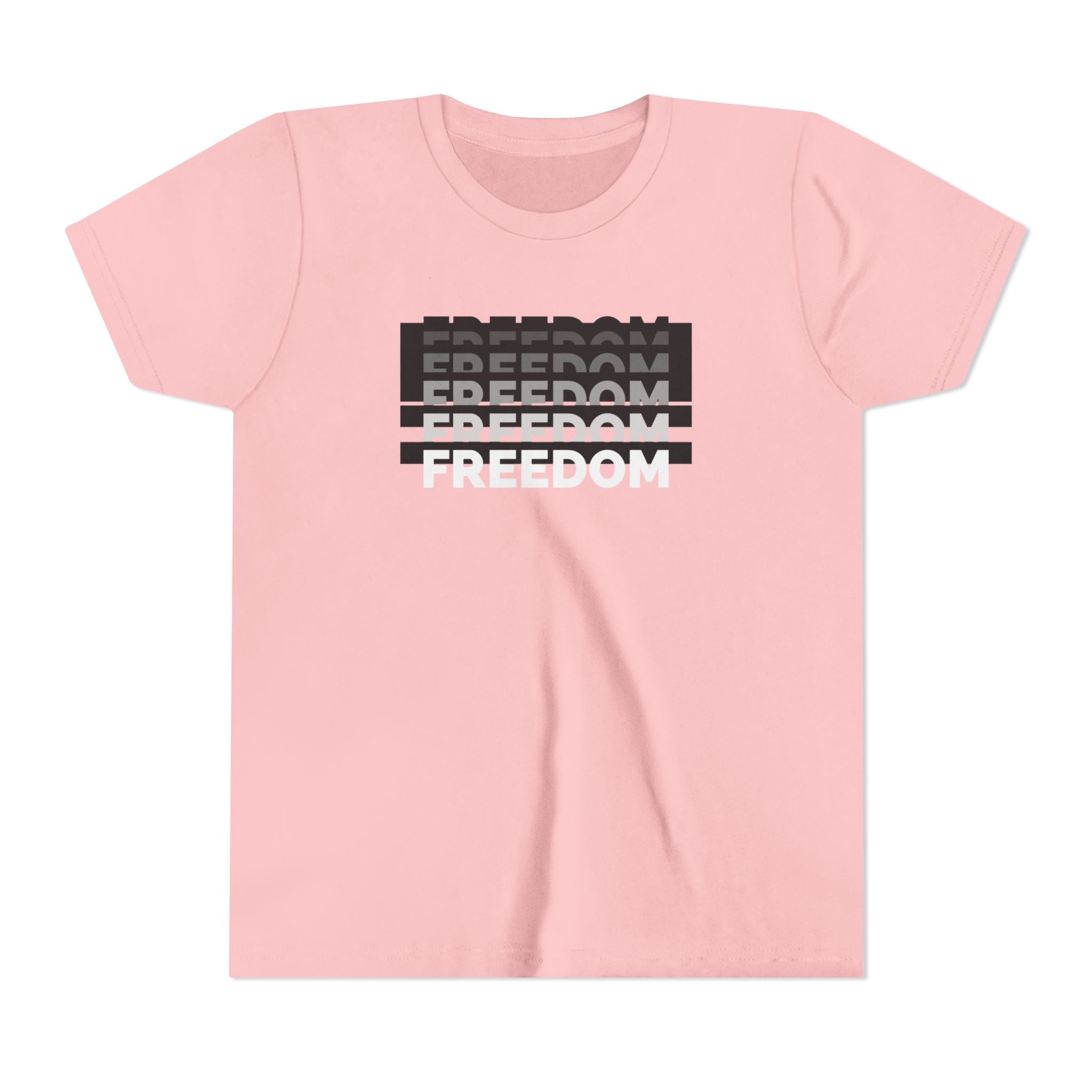 Freedom | Youth Short Sleeve T-Shirt | Raise Voices, Not Followers | Sizes Up To XL