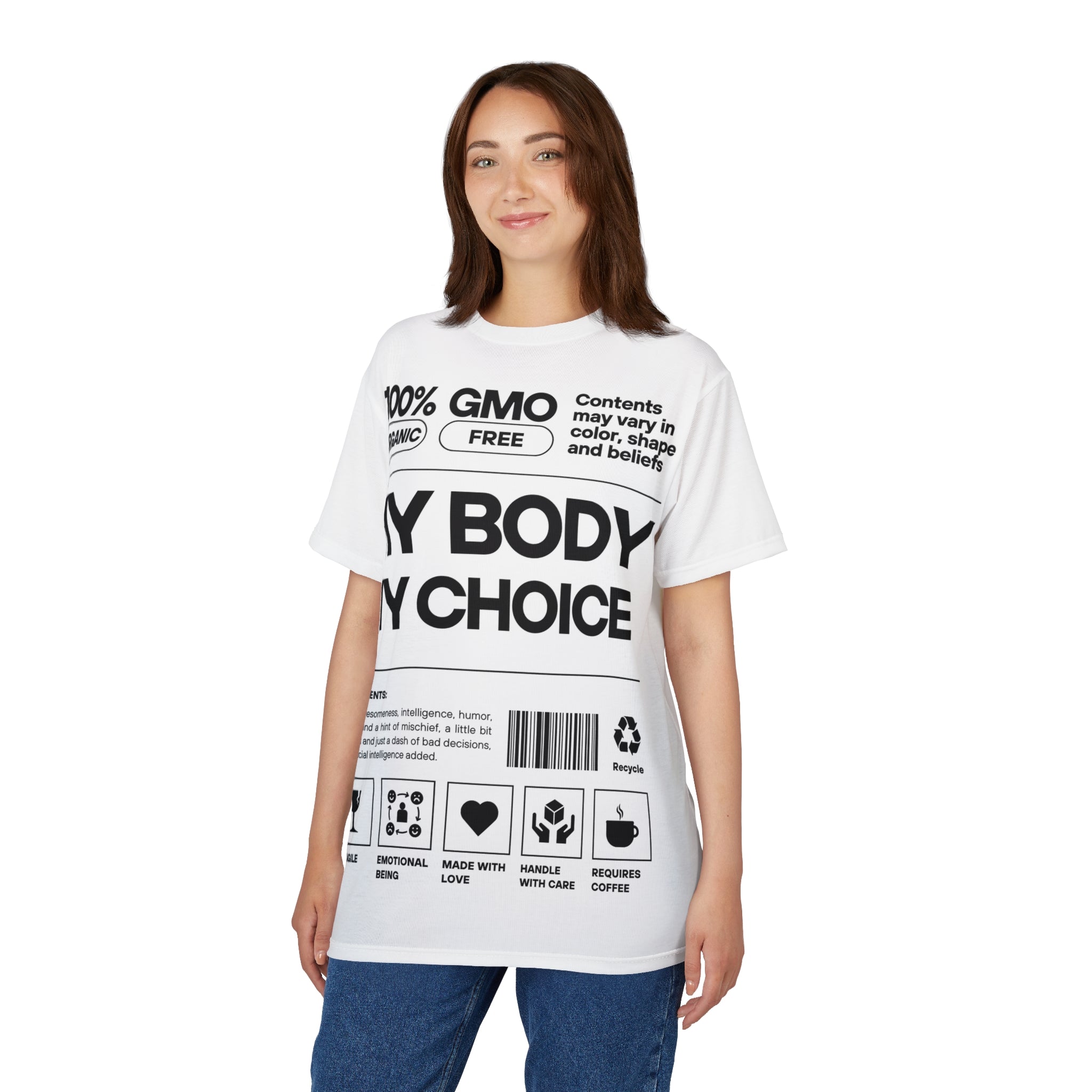 My Body. My Choice. | Feminist 100% Premium Polyester T-Shirt | Sizes Up To 3XL.