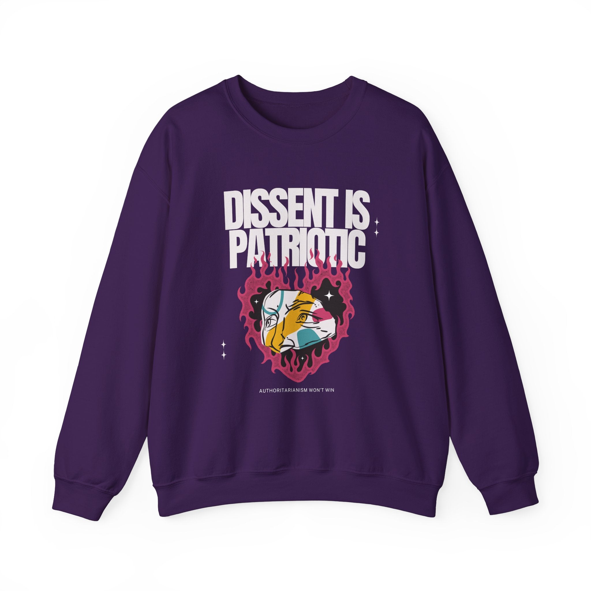 Dissent is Patriotic | Women's Heavy Blend™ Crewneck Sweatshirt | Sizes Up To 5XL