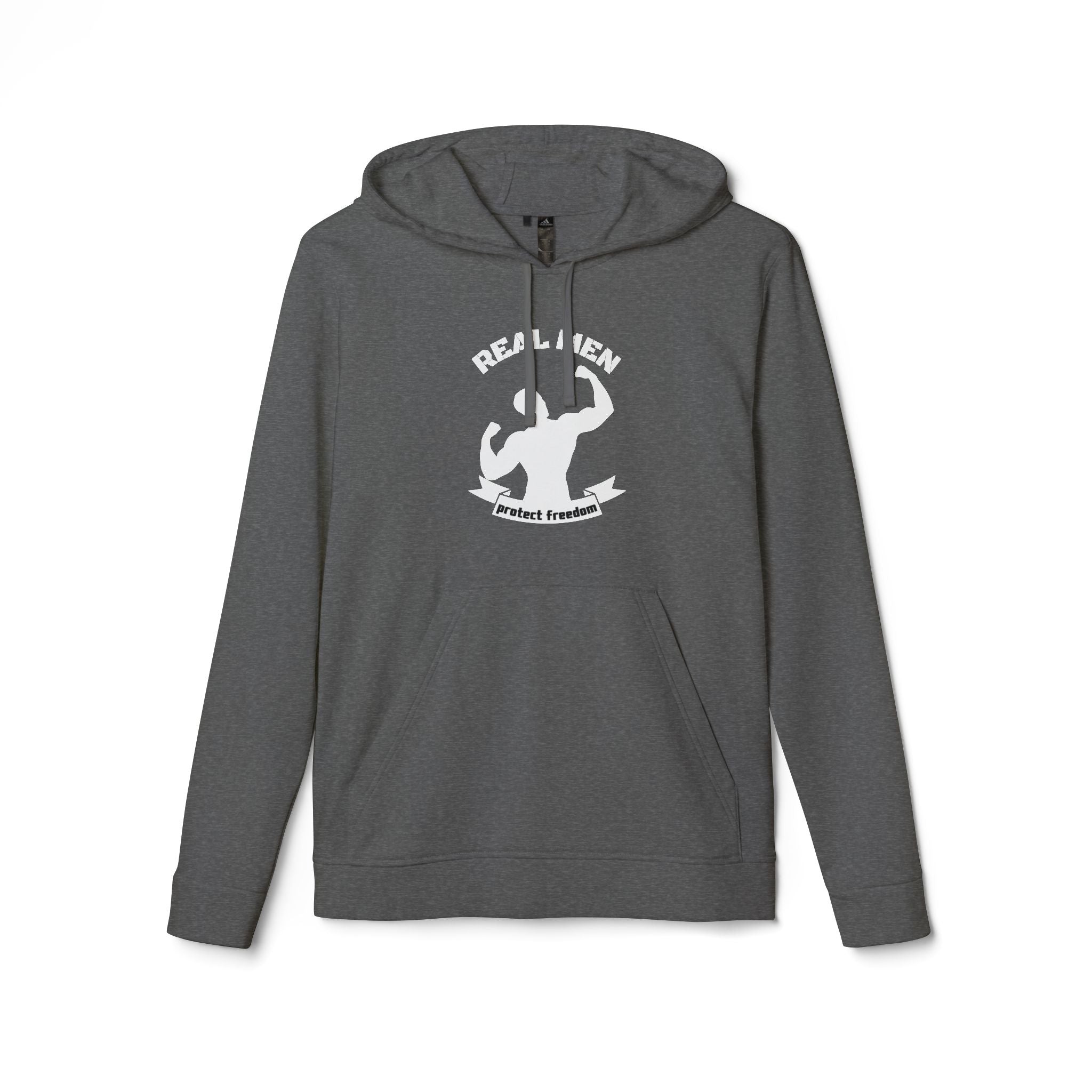 Real Men Protect Freedom | Adidas Men's Fleece Hoodie | Sizes Up To 4XL