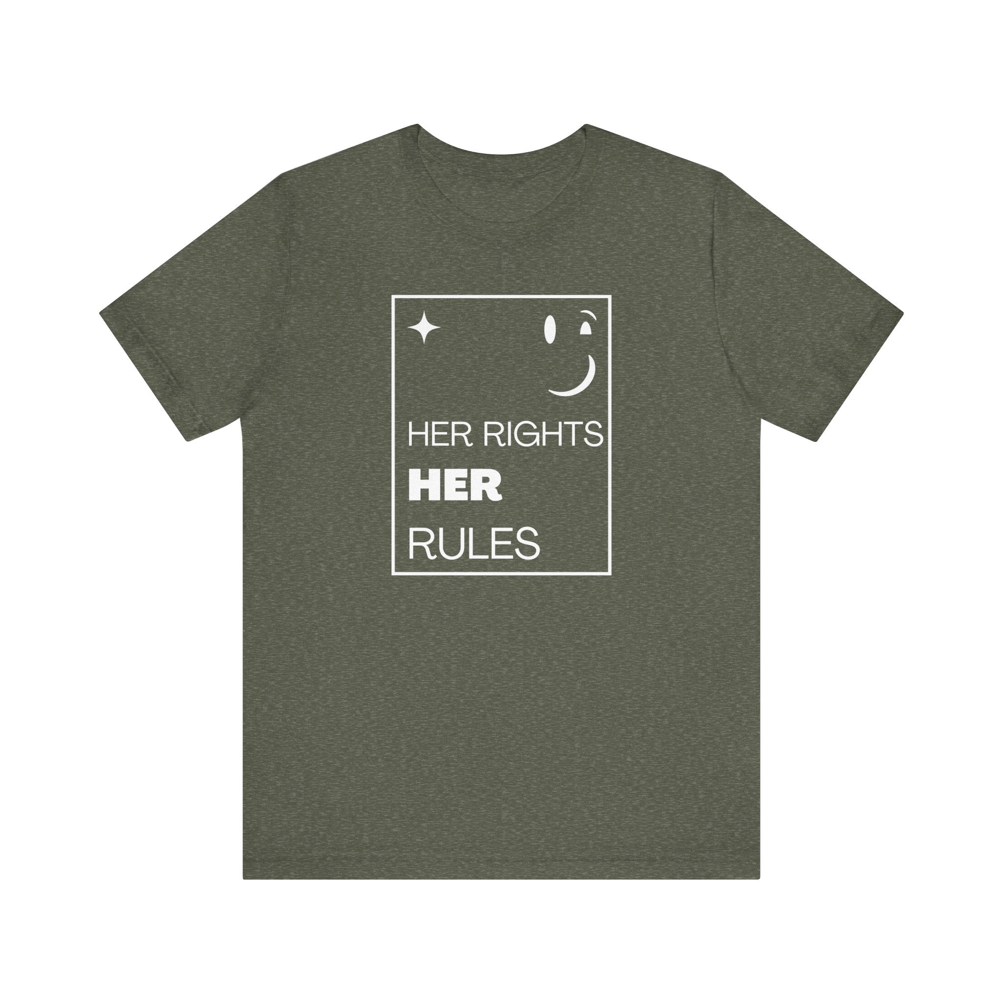 Her Rights, Her Rules | Women's 100% Airlume Cotton Tee | Sizes Up To 5XL