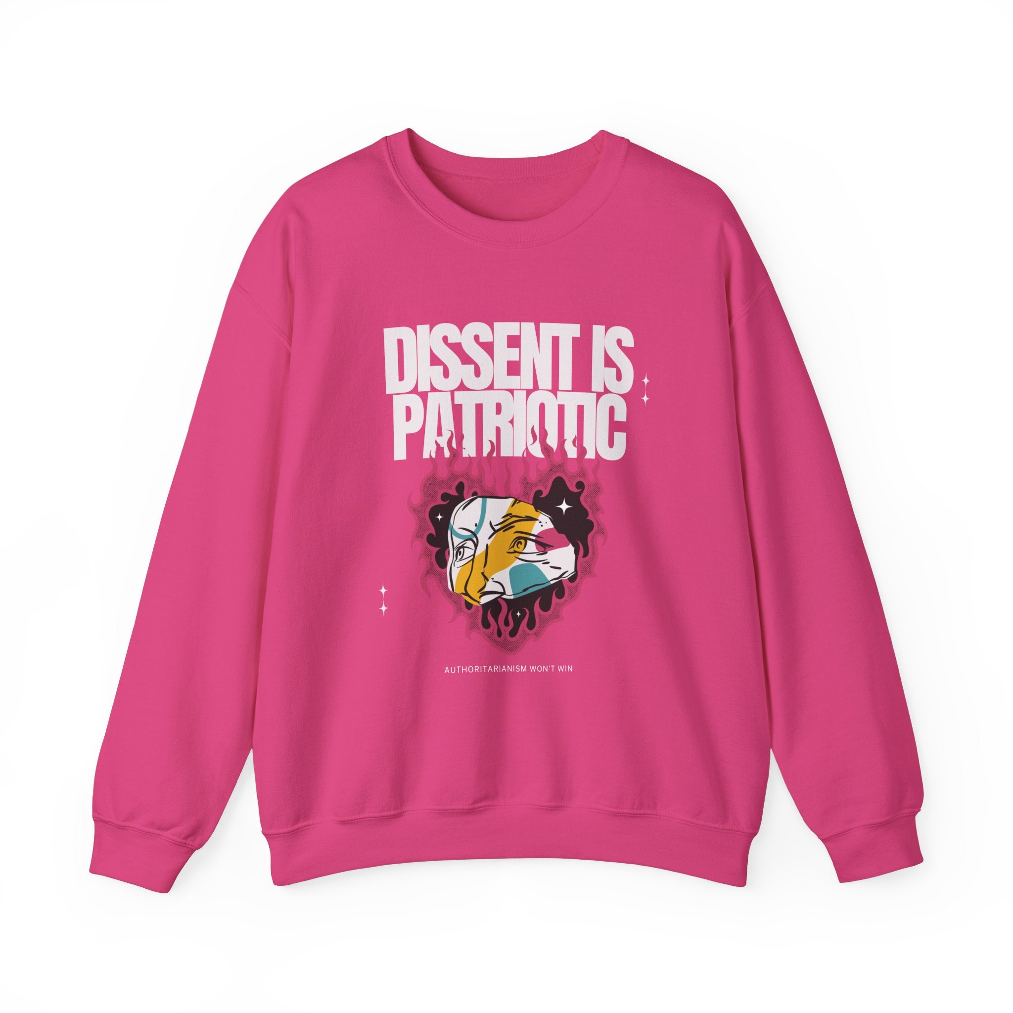 Dissent is Patriotic | Women's Heavy Blend™ Crewneck Sweatshirt | Sizes Up To 5XL