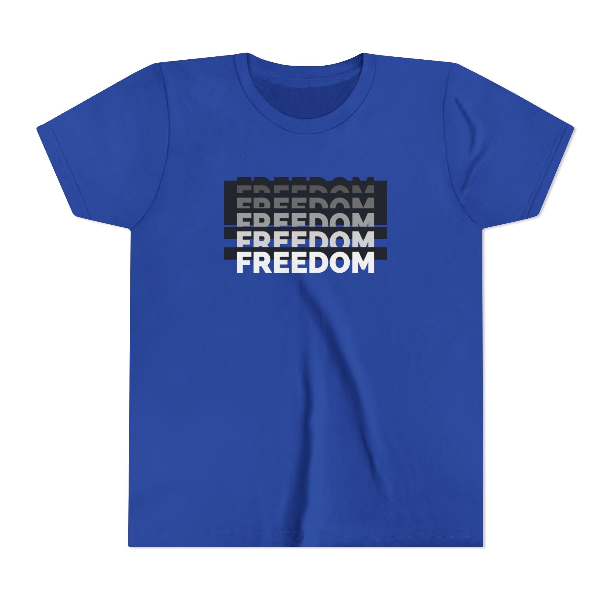Freedom | Youth Short Sleeve T-Shirt | Raise Voices, Not Followers | Sizes Up To XL