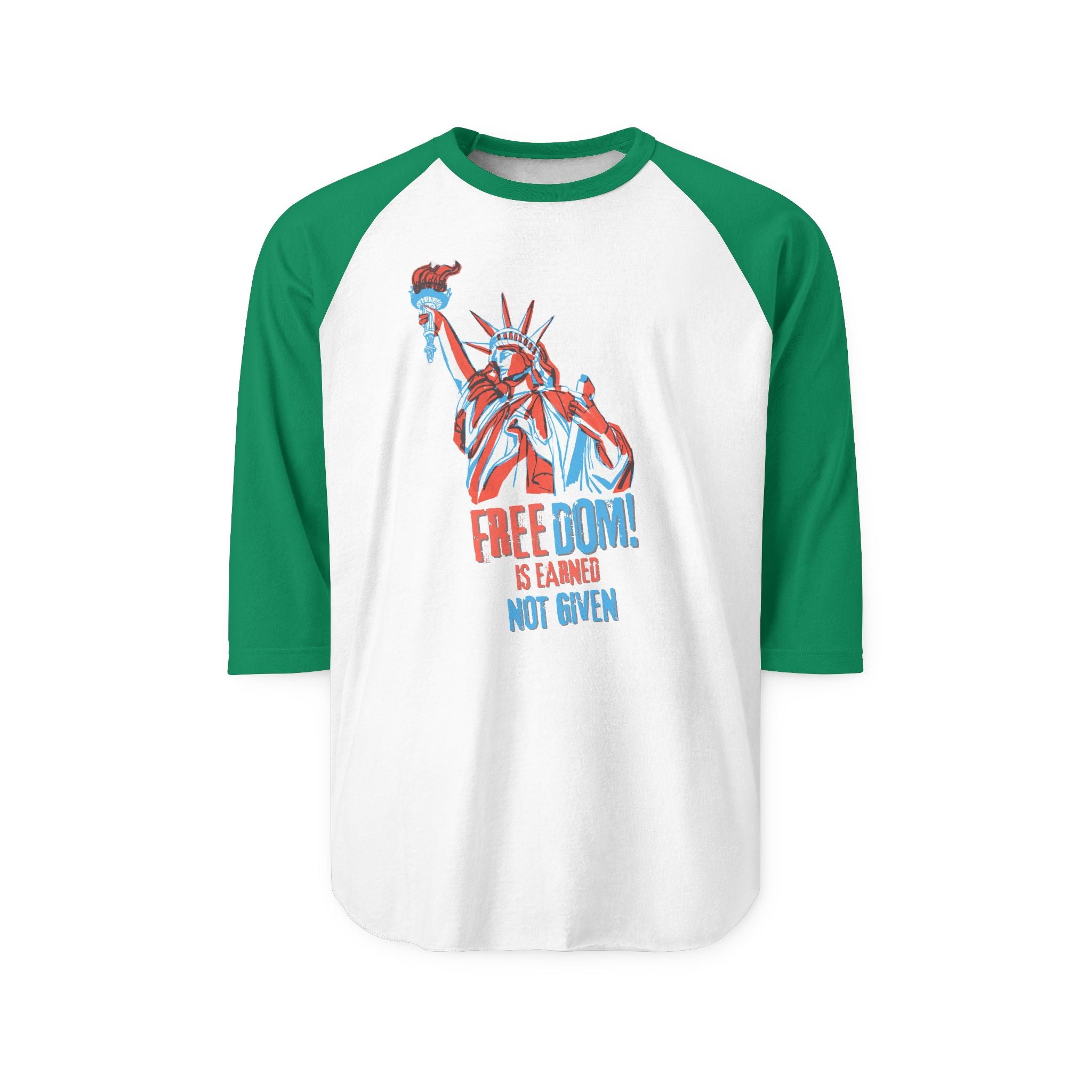 "FREEDOM IS EARNED - NOT GIVEN!" | Men's 100% Cotton T-Shirt | Sizes Up To 2XL