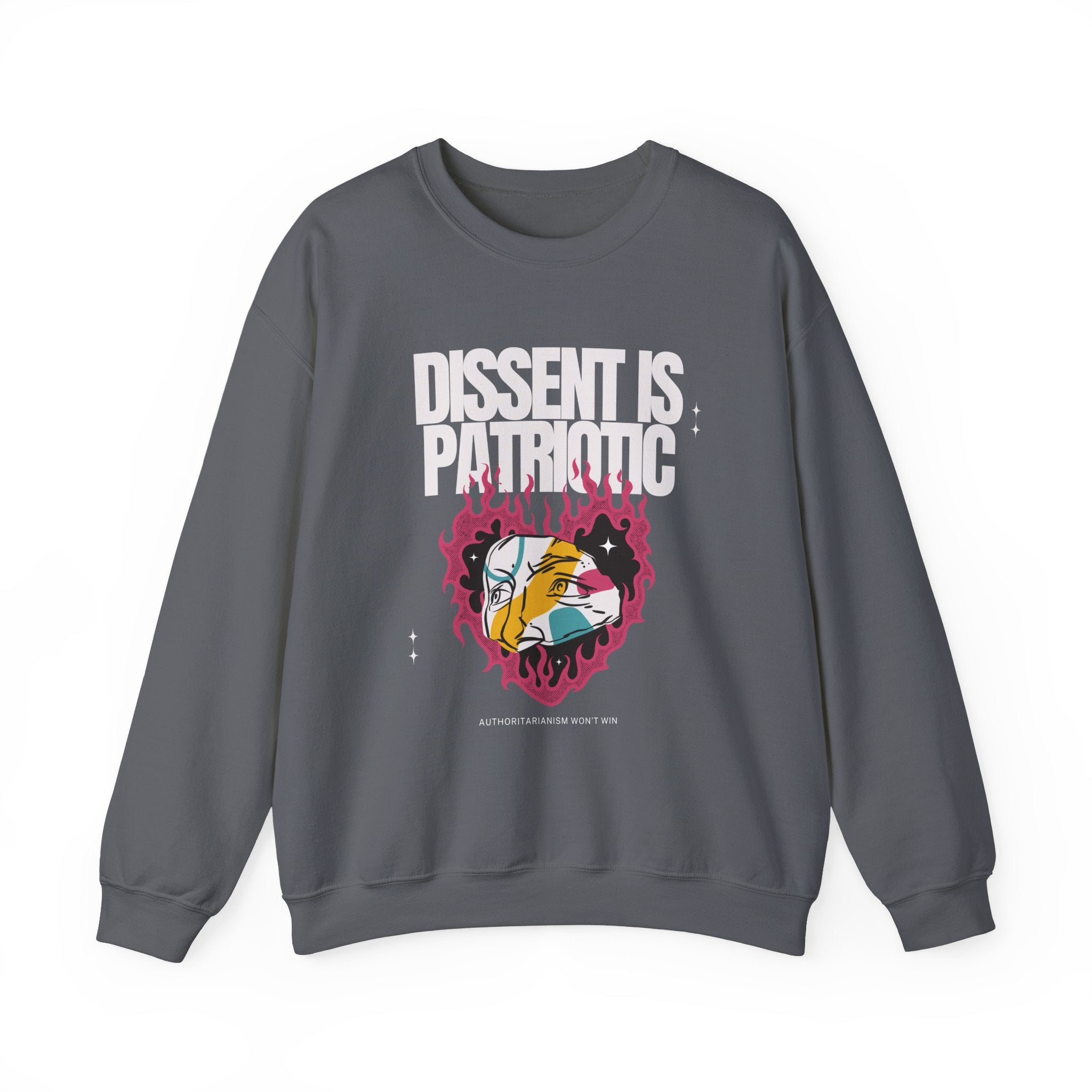 Dissent is Patriotic | Women's Heavy Blend™ Crewneck Sweatshirt | Sizes Up To 5XL