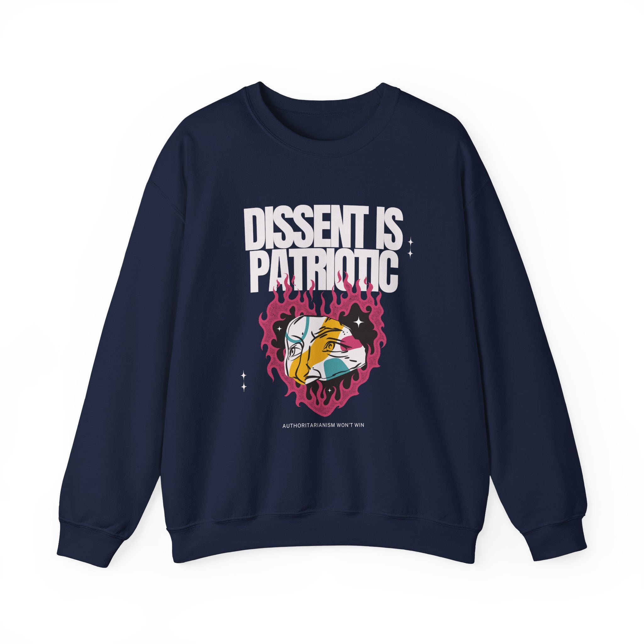 Dissent is Patriotic | Women's Heavy Blend™ Crewneck Sweatshirt | Sizes Up To 5XL