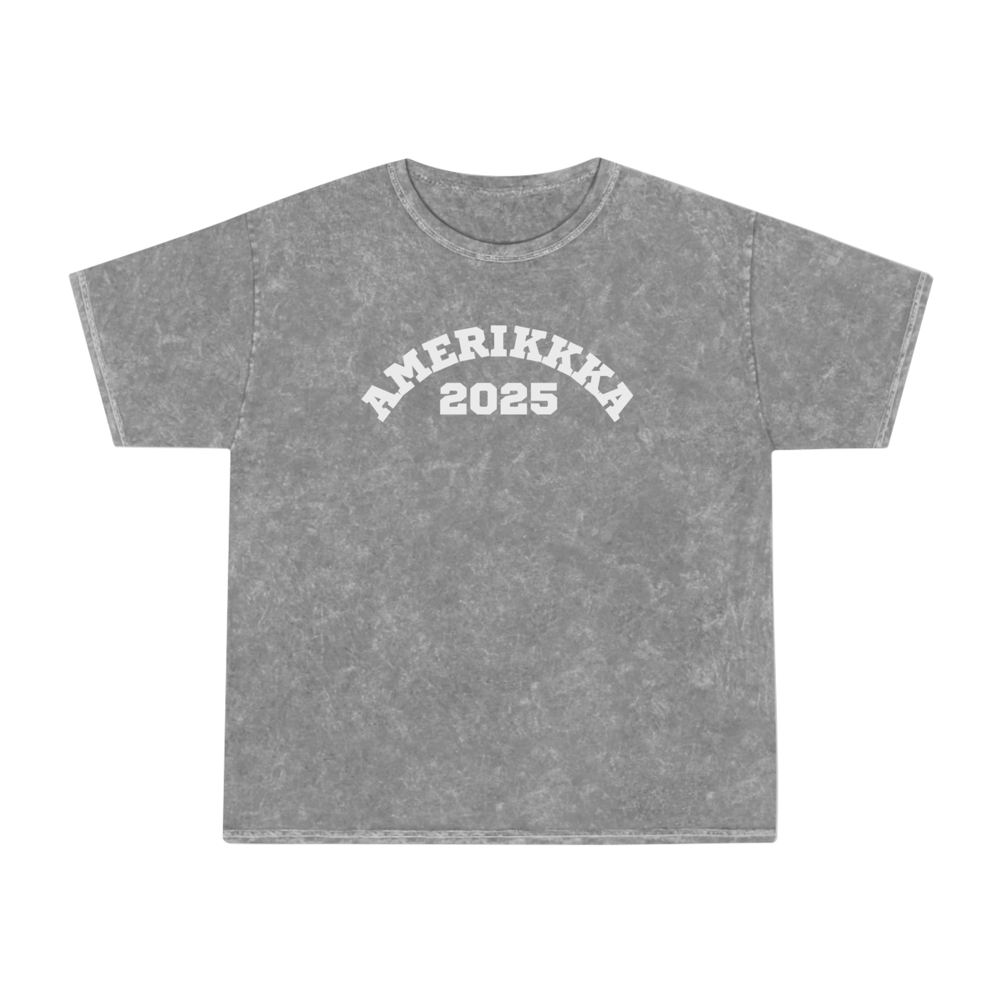 AMERIKKKA 2025 | Women's 100% Cotton Mineral Wash T-Shirt | Sizes Up To 2XL