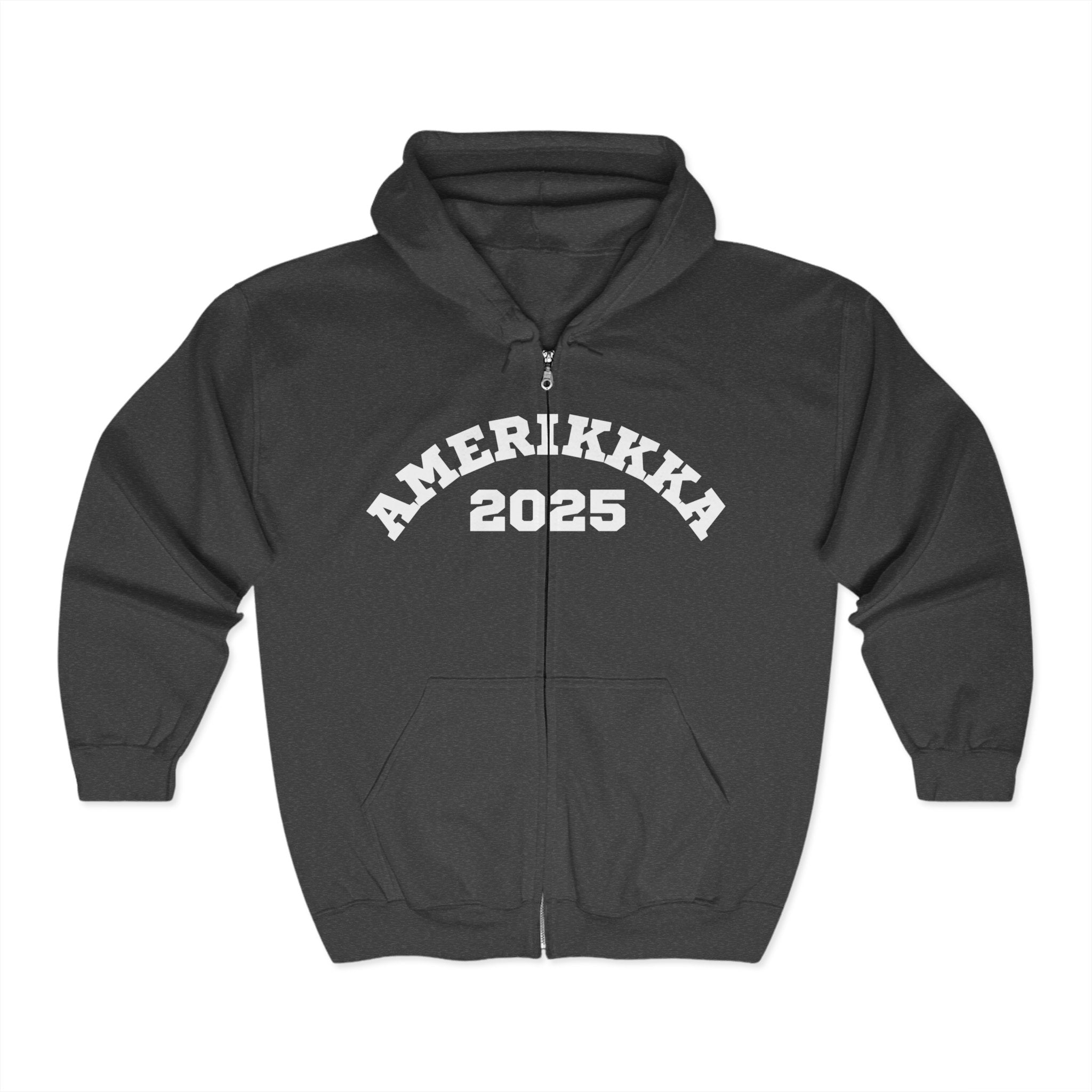 AMERIKKA 2025 | Women's Heavy Blend™ Full Zip Hooded Sweatshirt | Sizes Up To 3XL