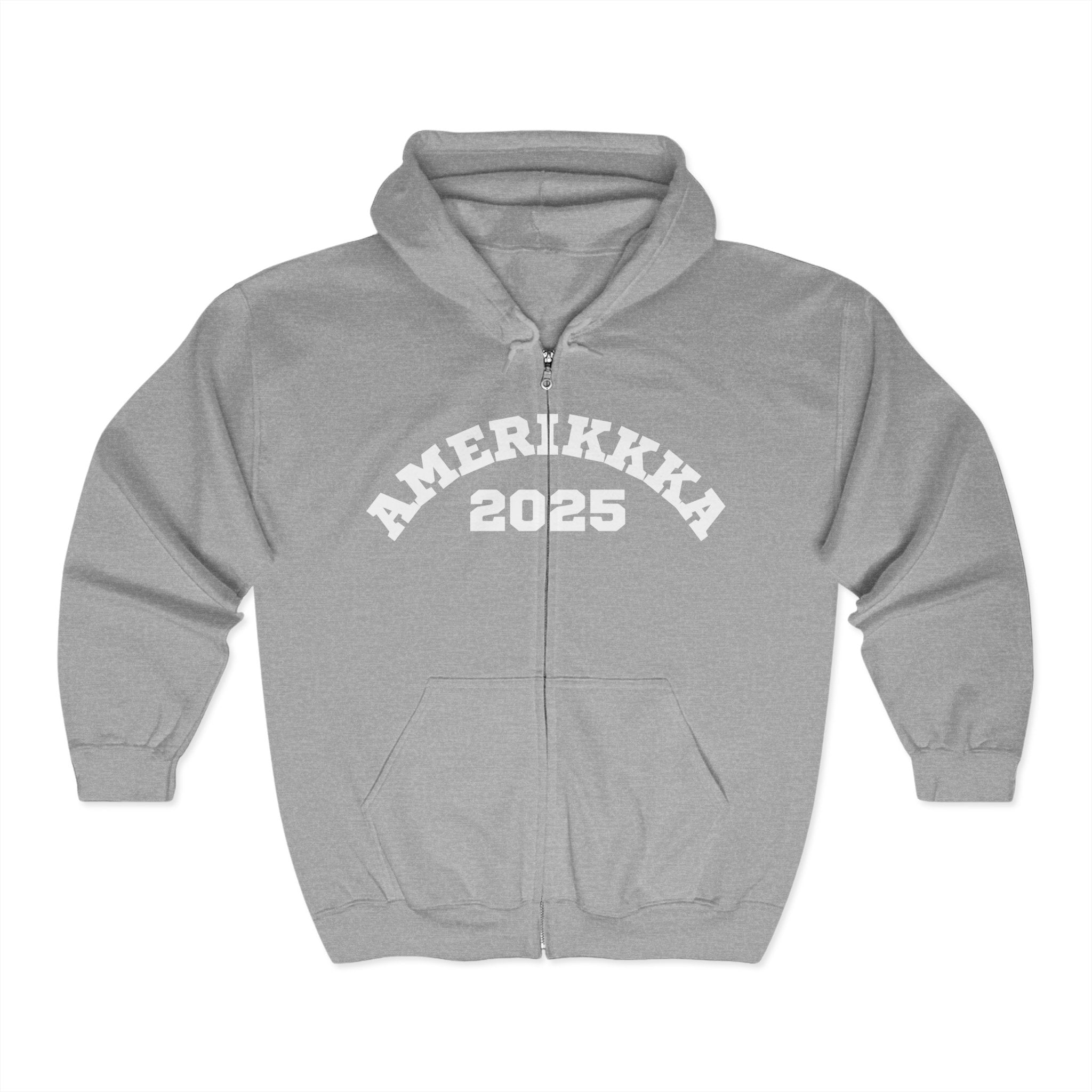 AMERIKKA 2025 | Women's Heavy Blend™ Full Zip Hooded Sweatshirt | Sizes Up To 3XL