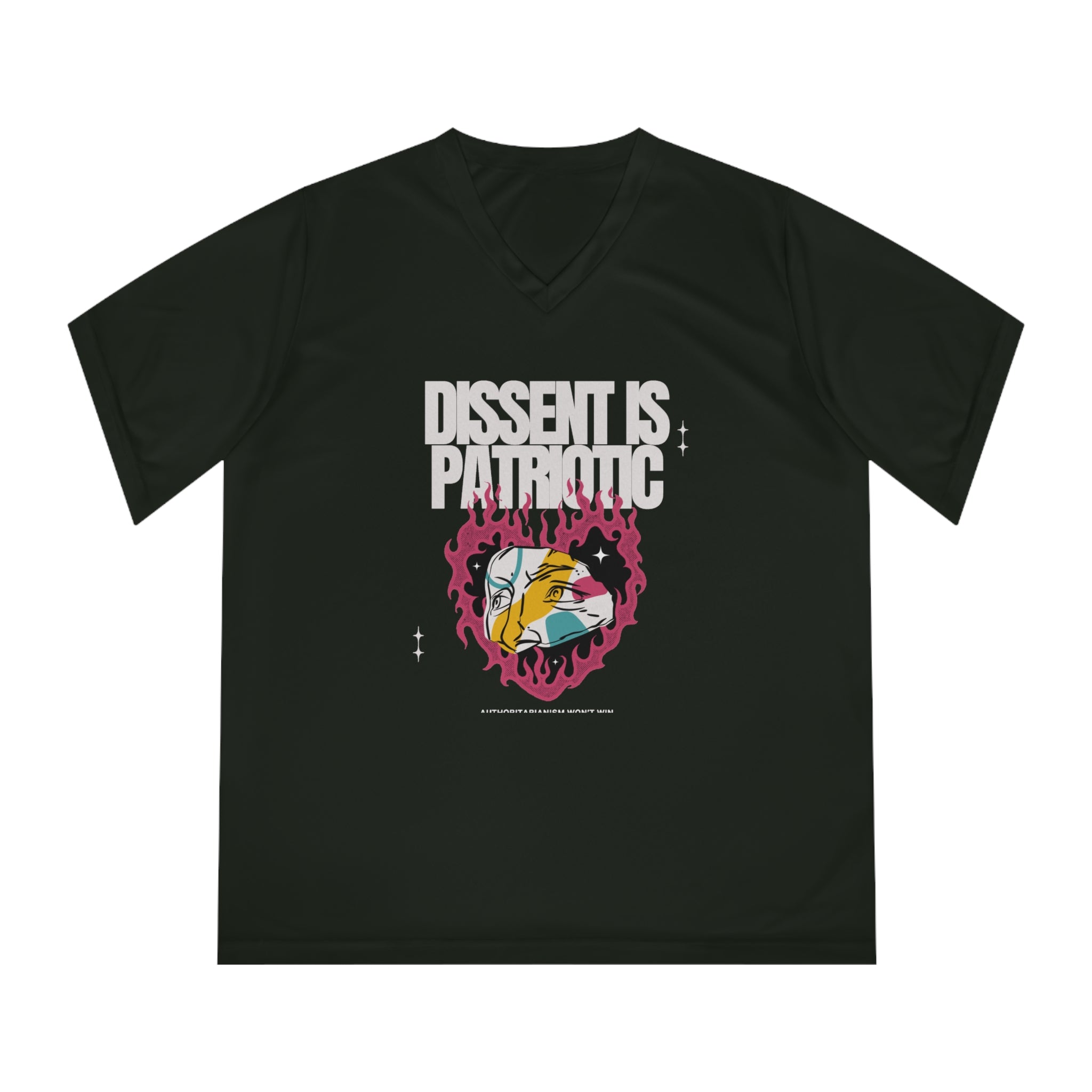 Dissent is Patriotic | Women's Performance V-Neck T-Shirt | Sizes Up To 2XL