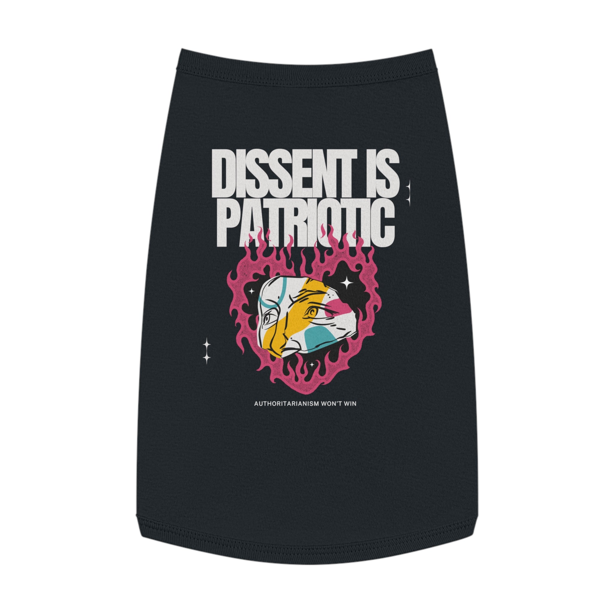 Dissent is Patriotic | 100% Cotton Pet Tank Top | Sizes M, L, XL