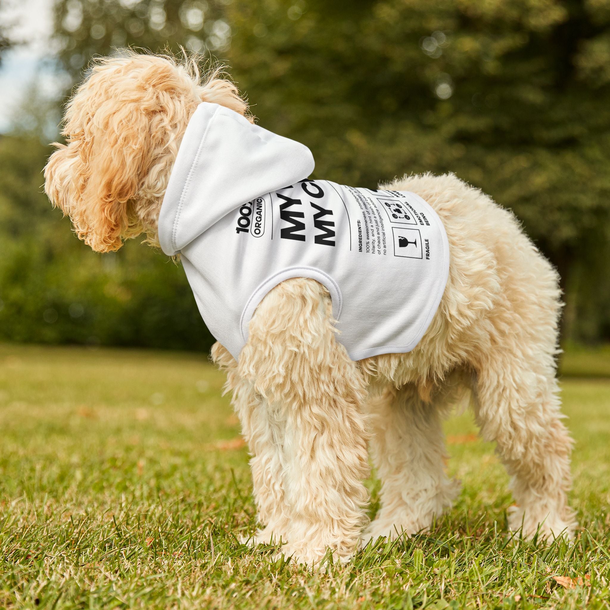 My Body. My Choice. | Organic Dog & Cat Hoodie | Sizes Up To 2XL