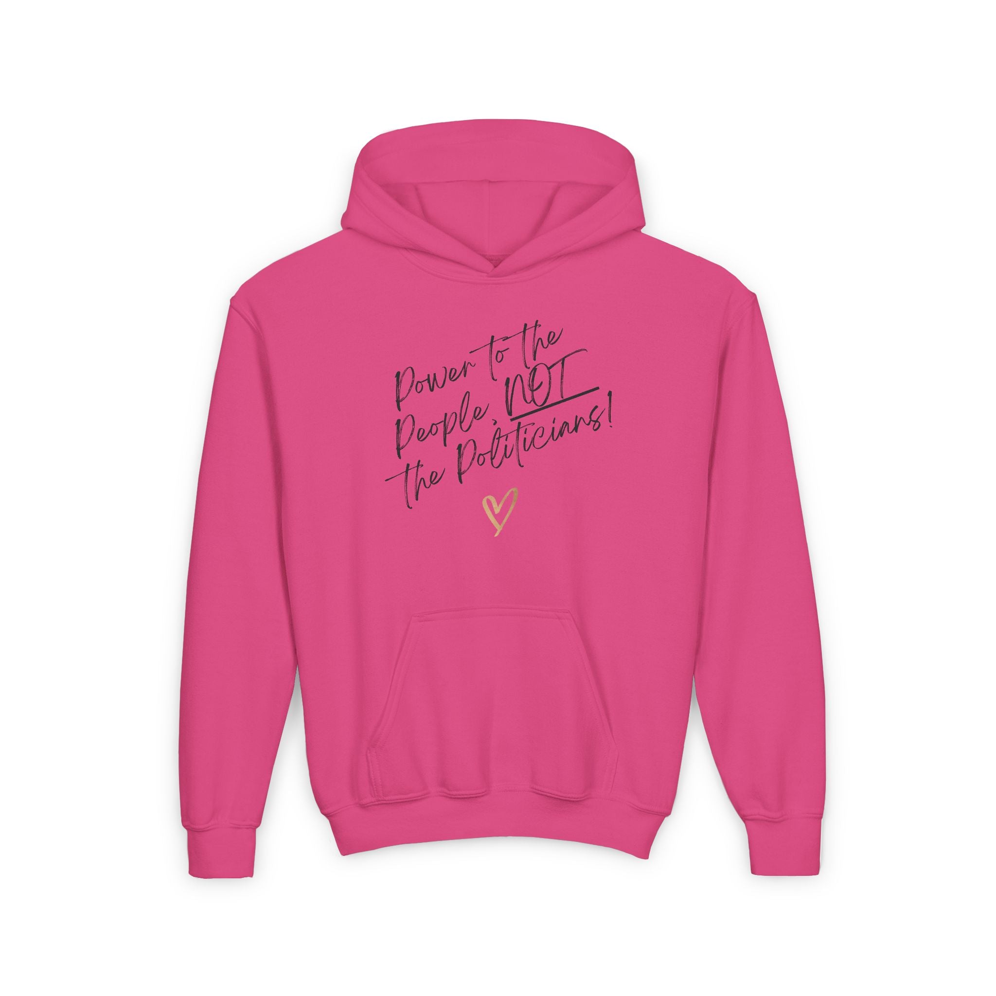 Power to the People, NOT the Politicians! | Youth Super Soft Hoodie | Sizes Up To XL