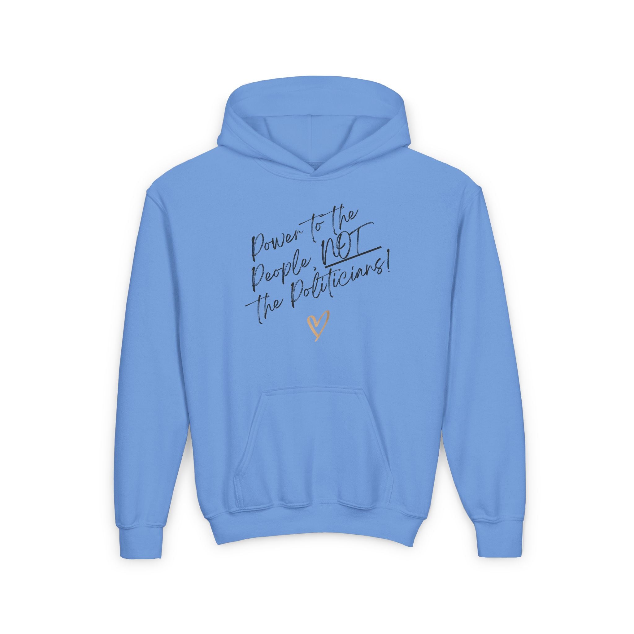 Power to the People, NOT the Politicians! | Youth Super Soft Hoodie | Sizes Up To XL