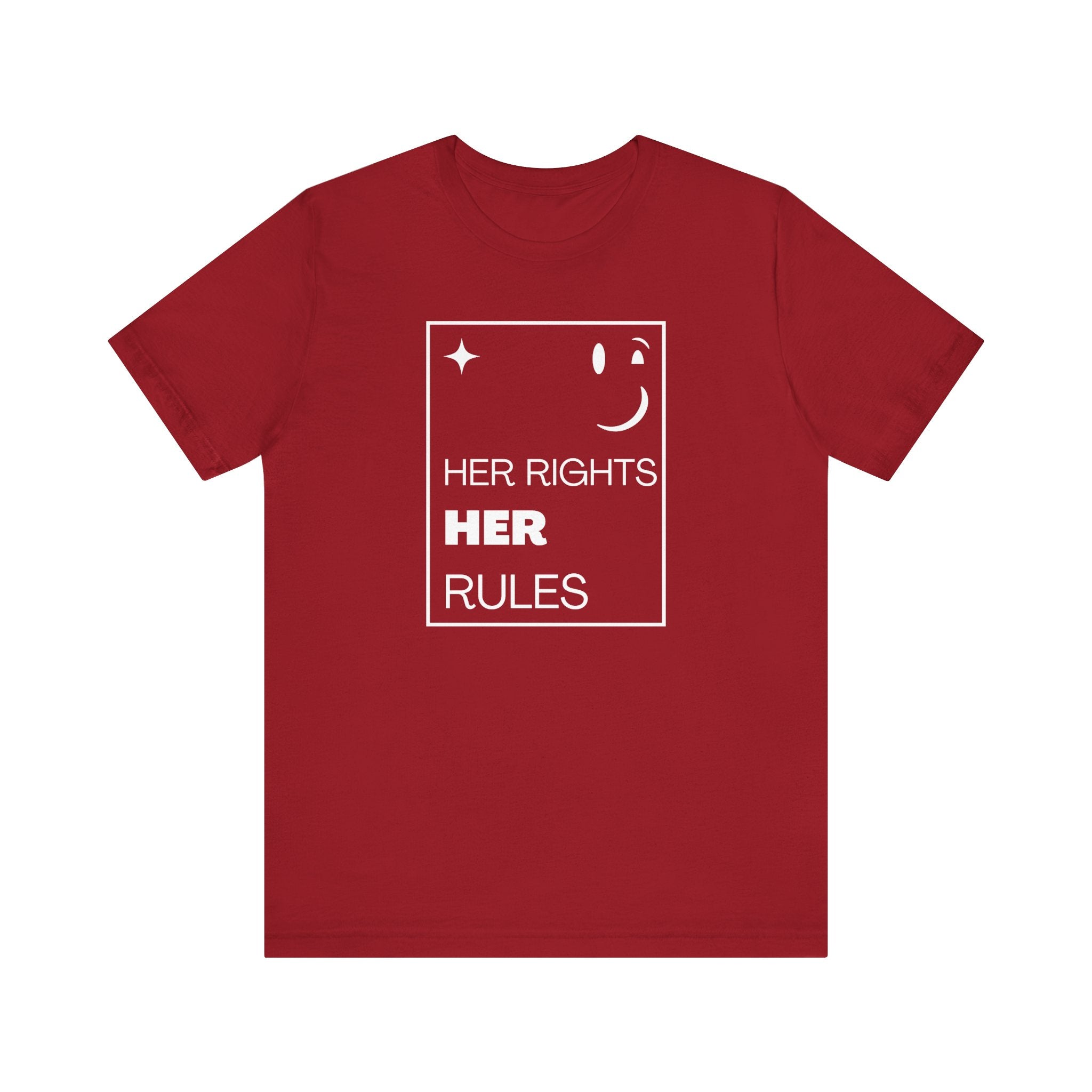 Her Rights, Her Rules | Women's 100% Airlume Cotton Tee | Sizes Up To 5XL