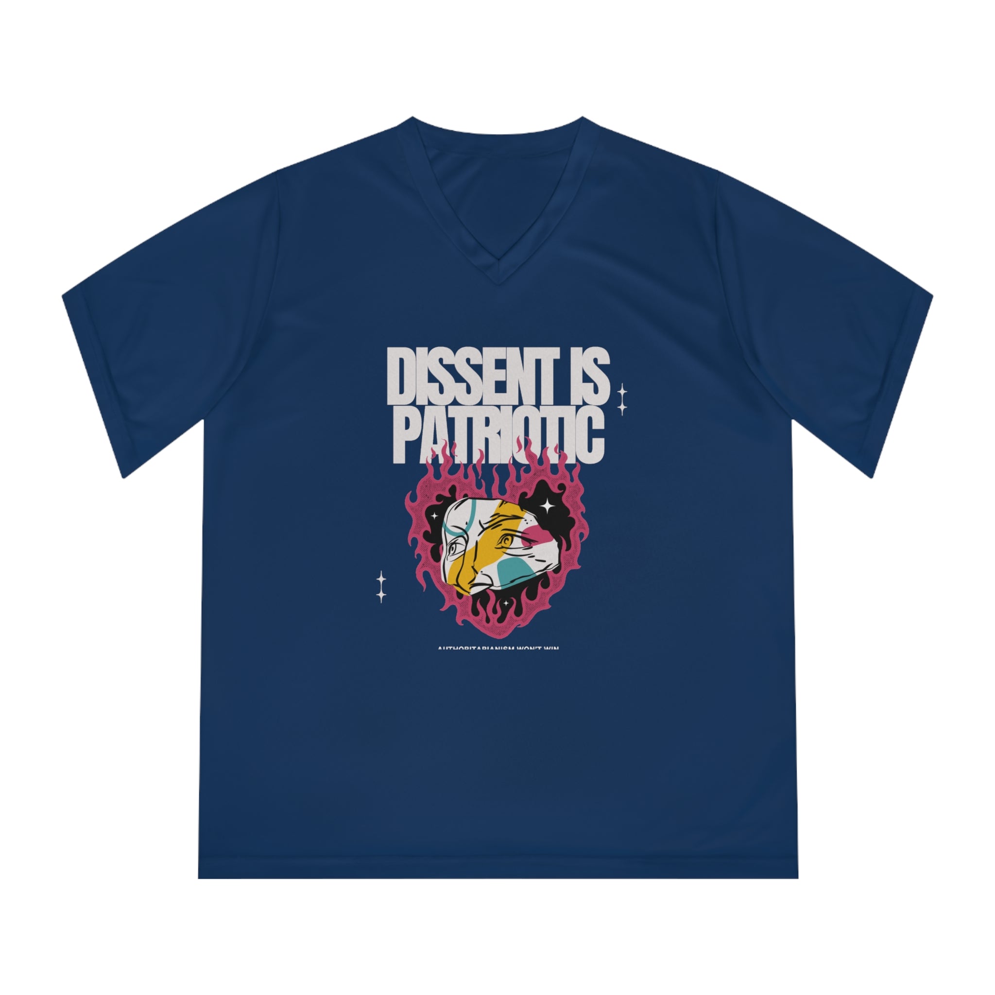 Dissent is Patriotic | Women's Performance V-Neck T-Shirt | Sizes Up To 2XL