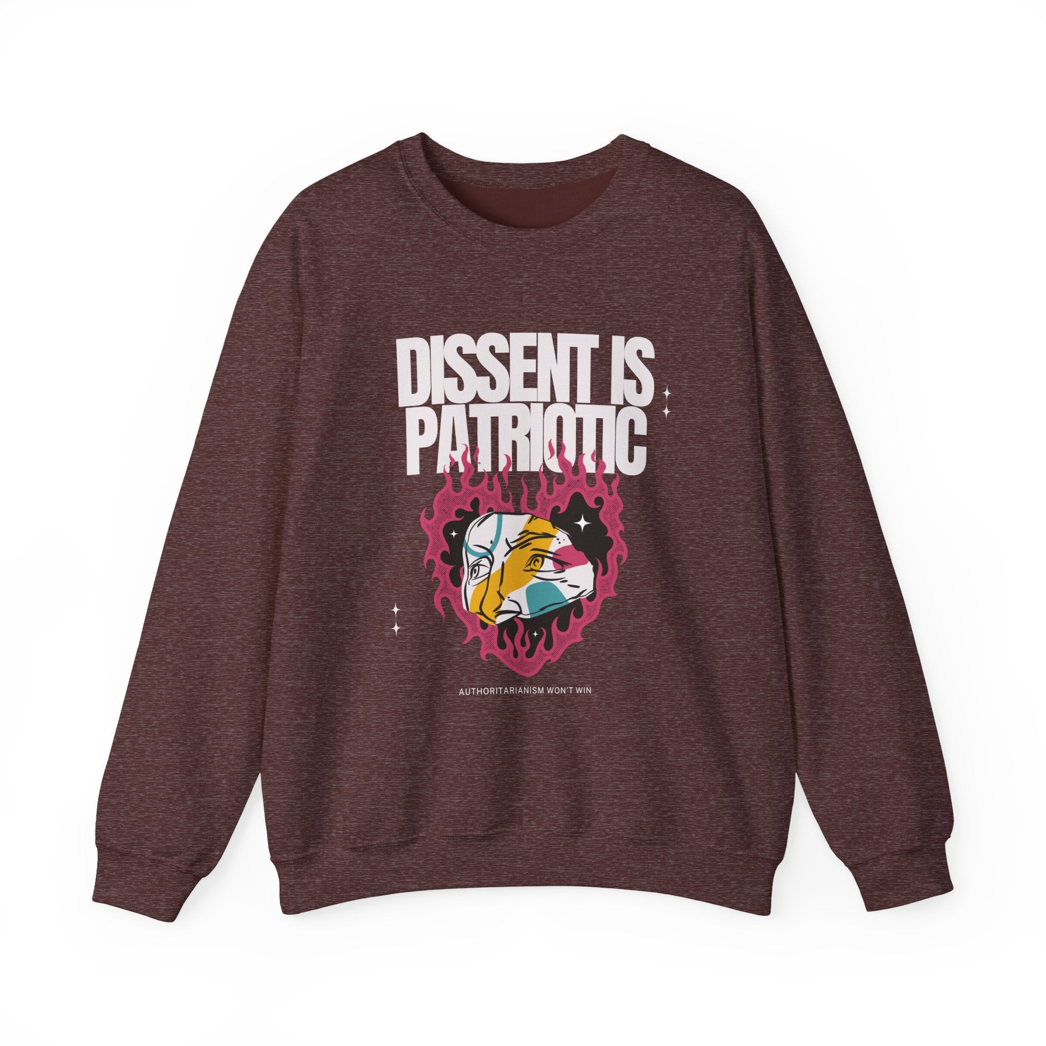 Dissent is Patriotic | Women's Heavy Blend™ Crewneck Sweatshirt | Sizes Up To 5XL
