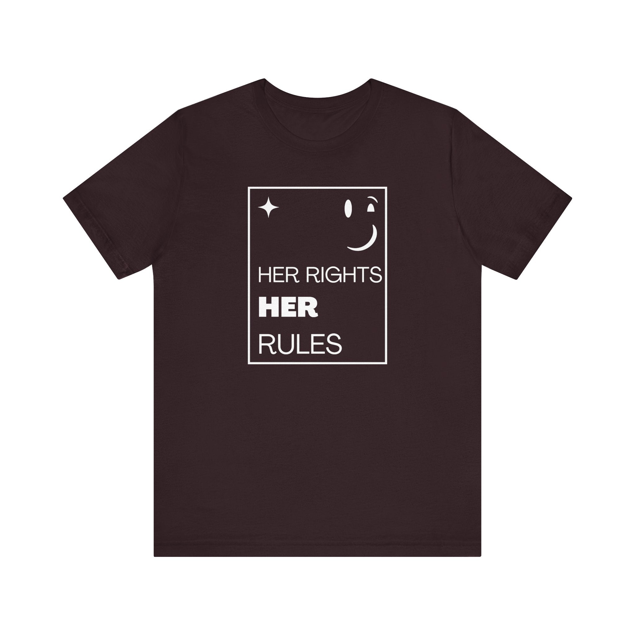 Her Rights, Her Rules | Women's 100% Airlume Cotton Tee | Sizes Up To 5XL