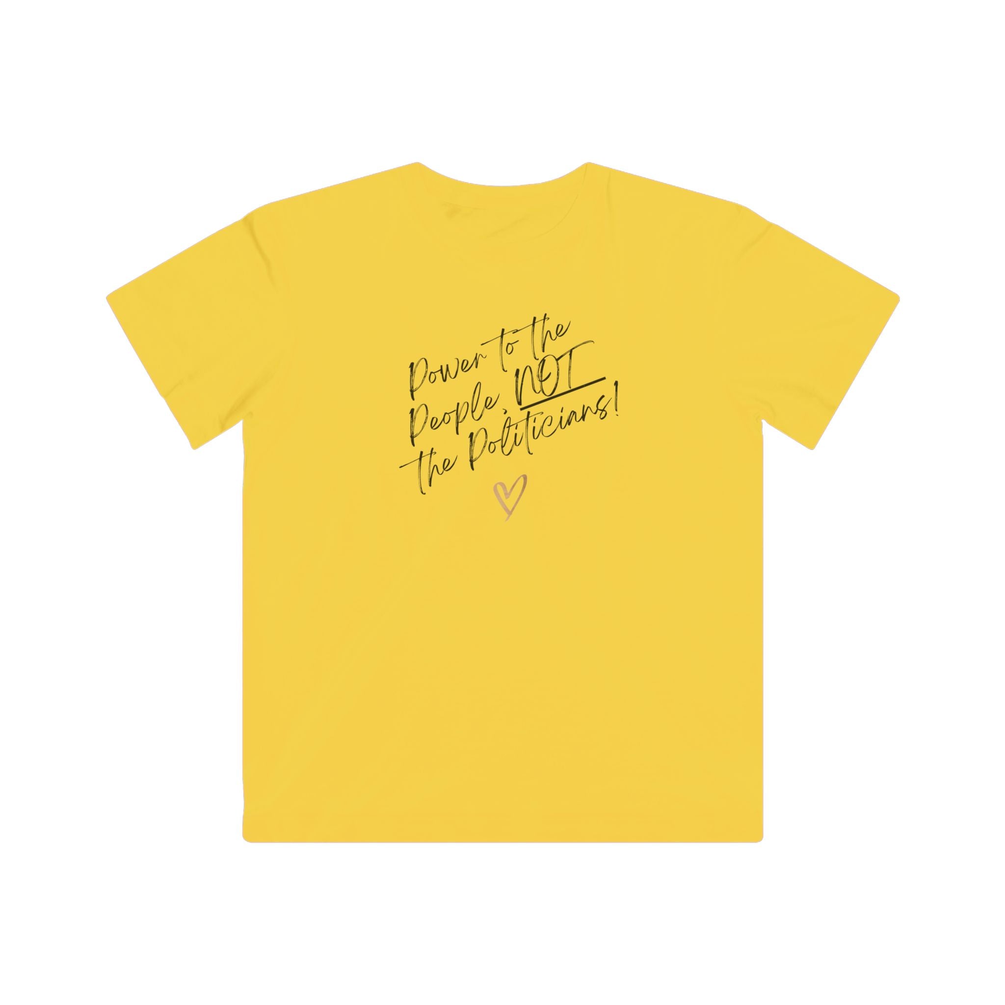 Power to the People | Kids Super Soft 100% Cotton T-Shirt | Sizes XS to XL