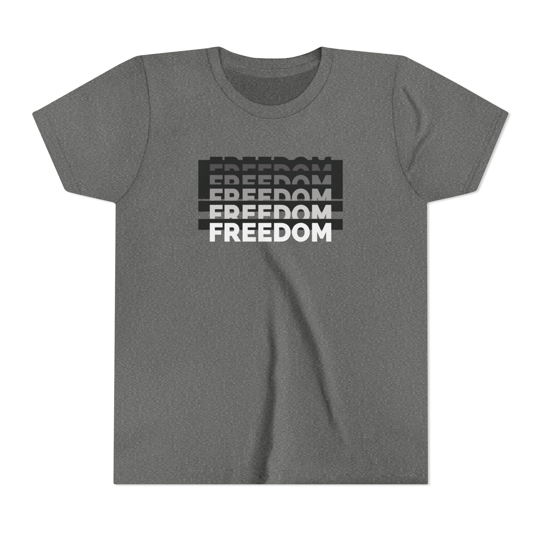 Freedom | Youth Short Sleeve T-Shirt | Raise Voices, Not Followers | Sizes Up To XL