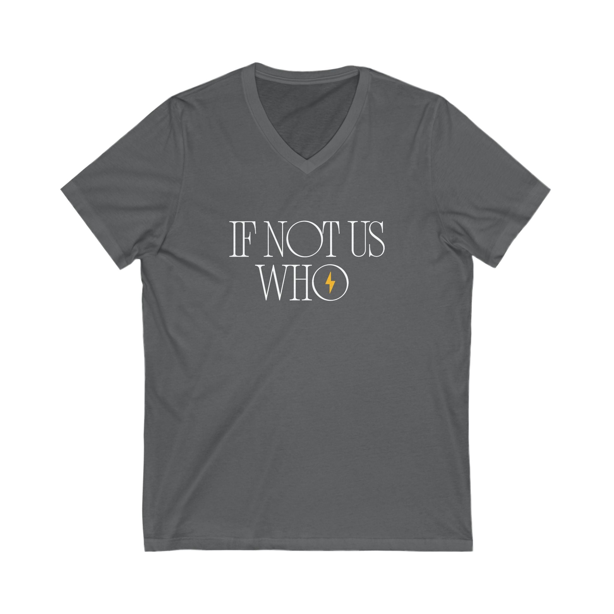 If Not Us, Who | Men's Jersey V-Neck T-Shirt | Sizes Up To 2XL