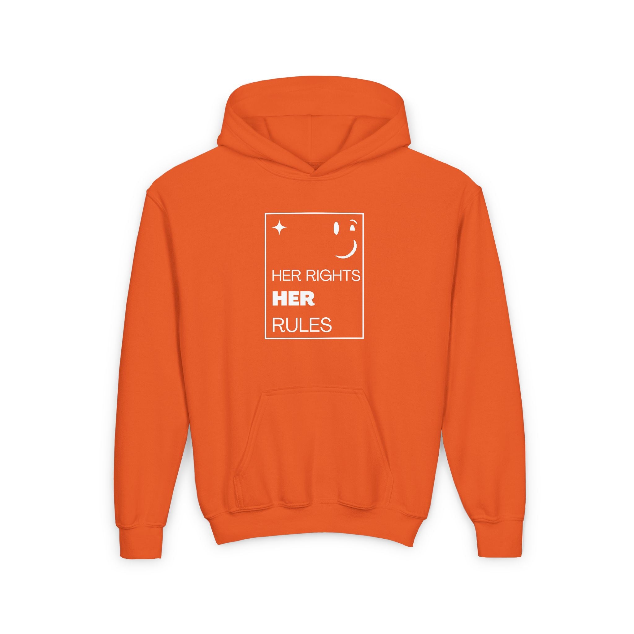 Her Rights, Her Rules | Youth 50/50 Cotton-Poly Blend Hoodie | Sizes Up To XL