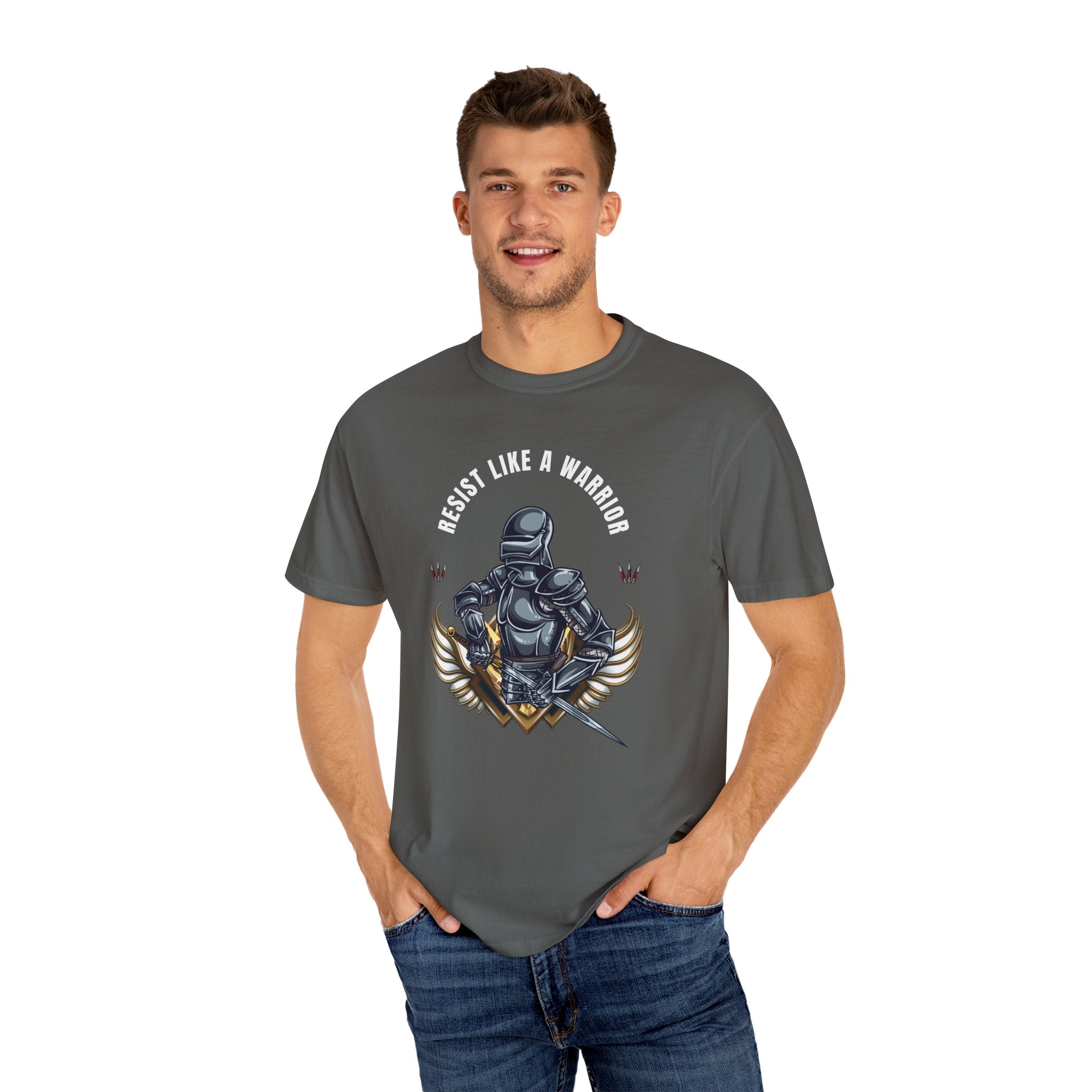 'Resist Like a Warrior' | Men's 100% USA Cotton T-shirt | Sizes Up To 4XL