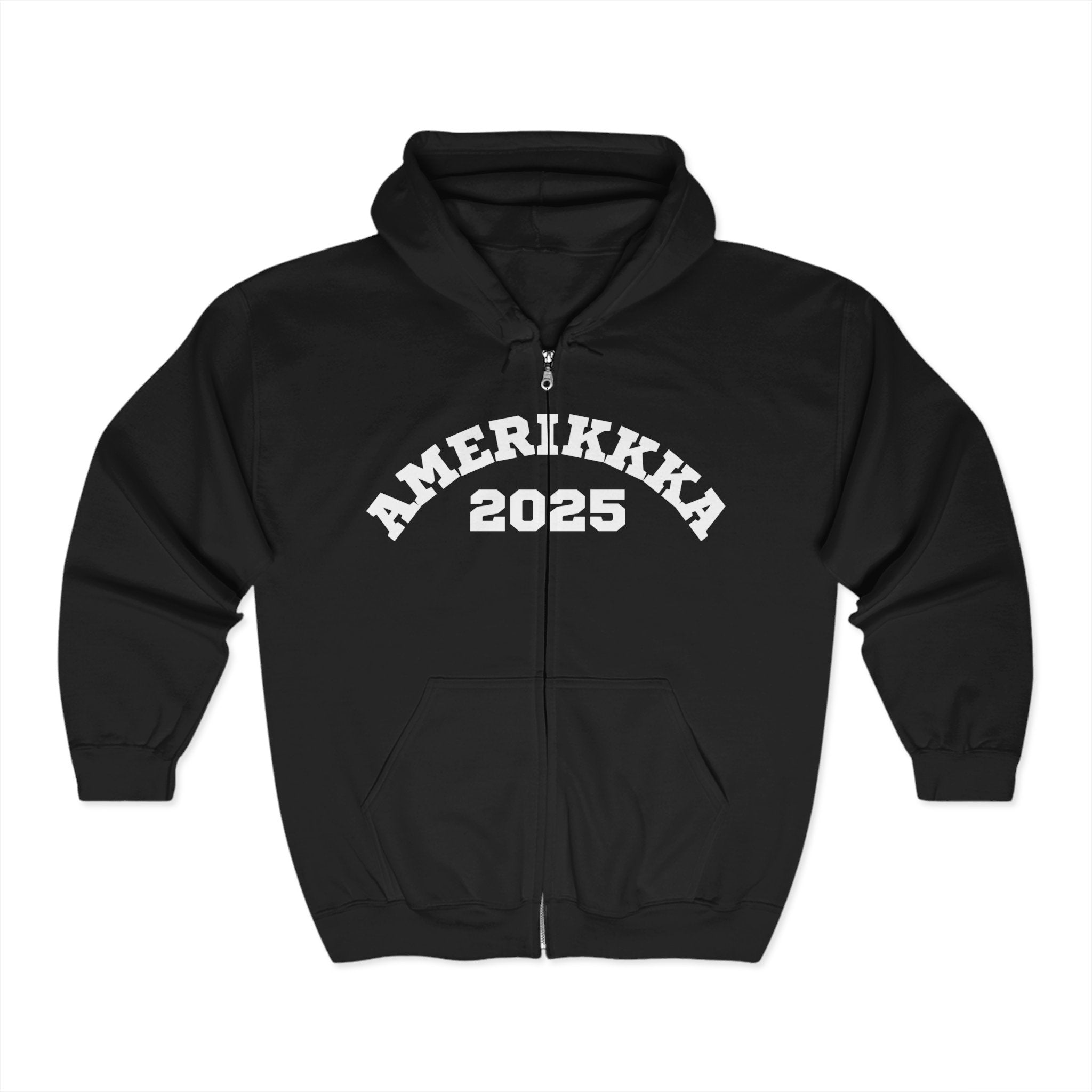 AMERIKKA 2025 | Women's Heavy Blend™ Full Zip Hooded Sweatshirt | Sizes Up To 3XL
