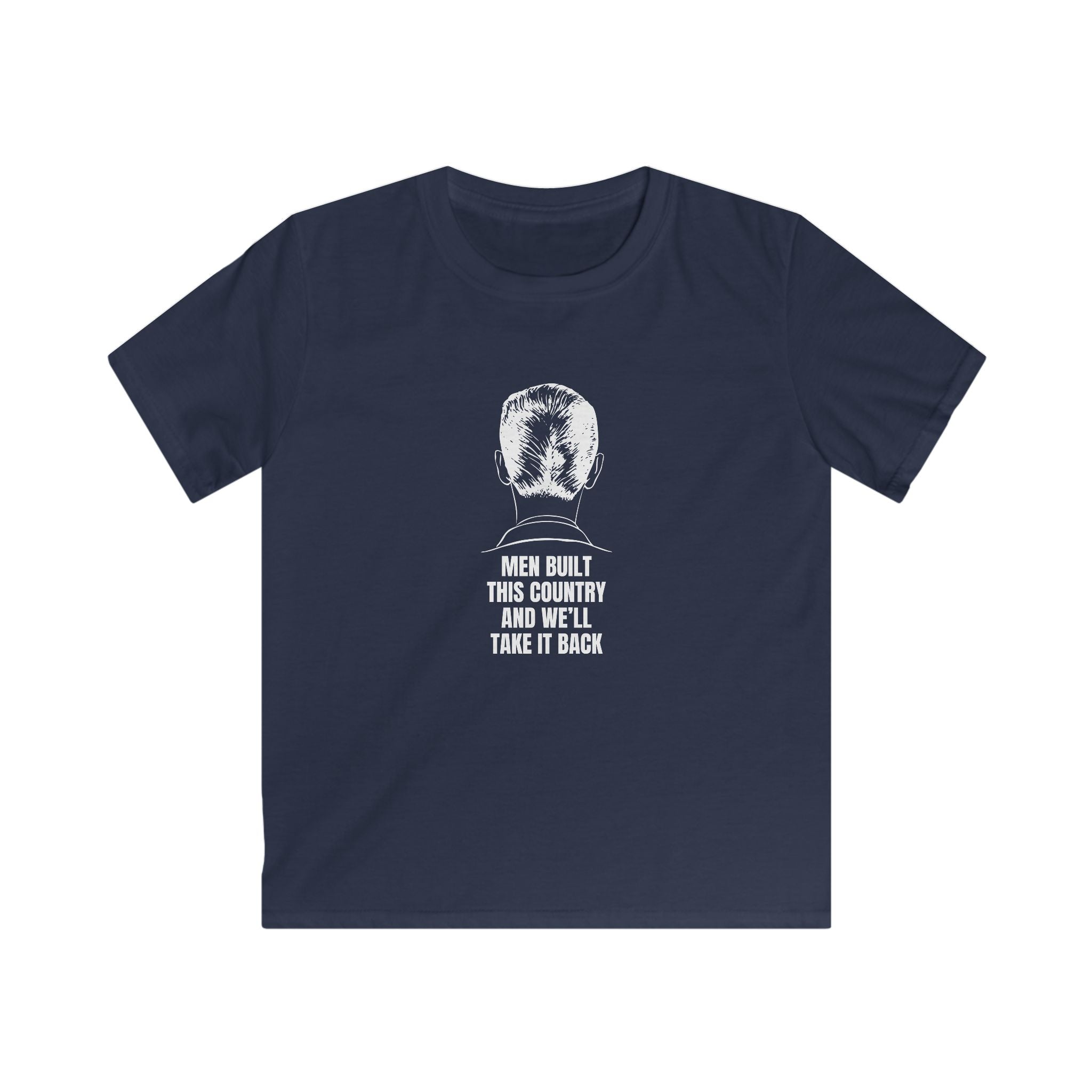 Men Built This Country | Kids Softstyle T-Shirt | Young Leaders | Sizes Up To XL