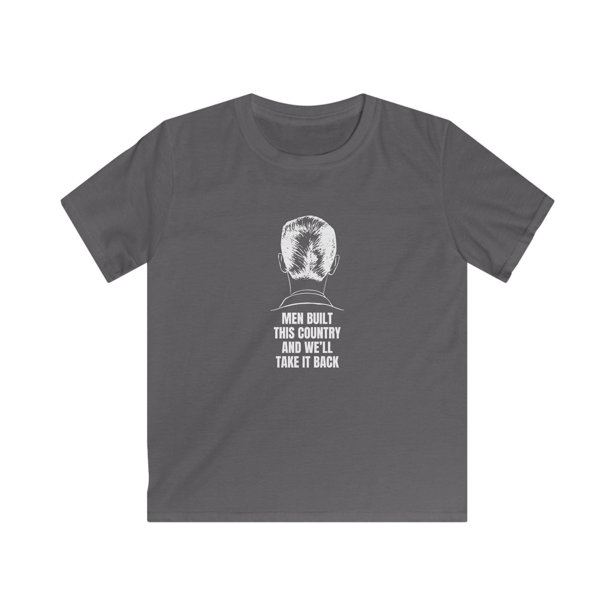 Men Built This Country | Kids Softstyle T-Shirt | Young Leaders | Sizes Up To XL