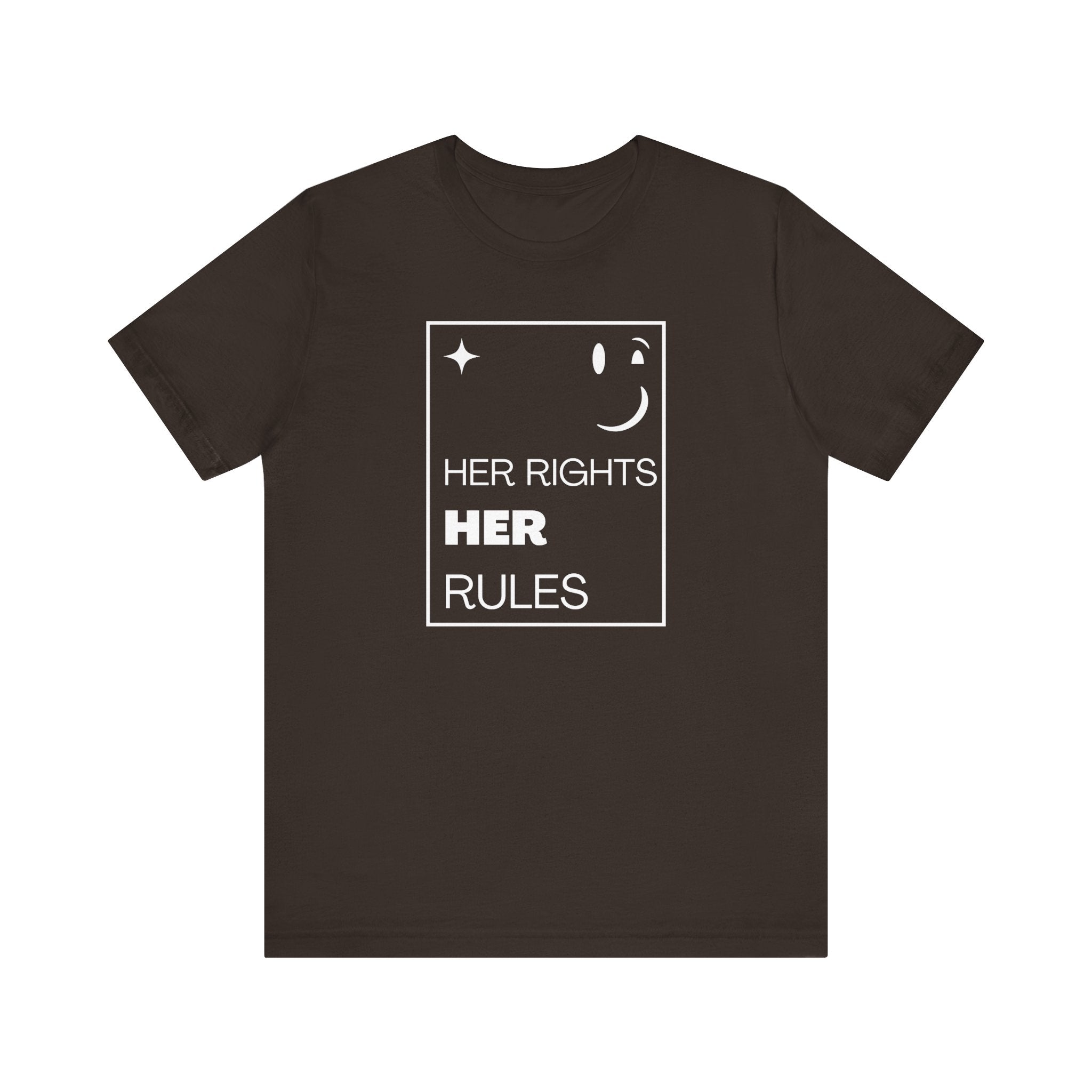 Her Rights, Her Rules | Women's 100% Airlume Cotton Tee | Sizes Up To 5XL