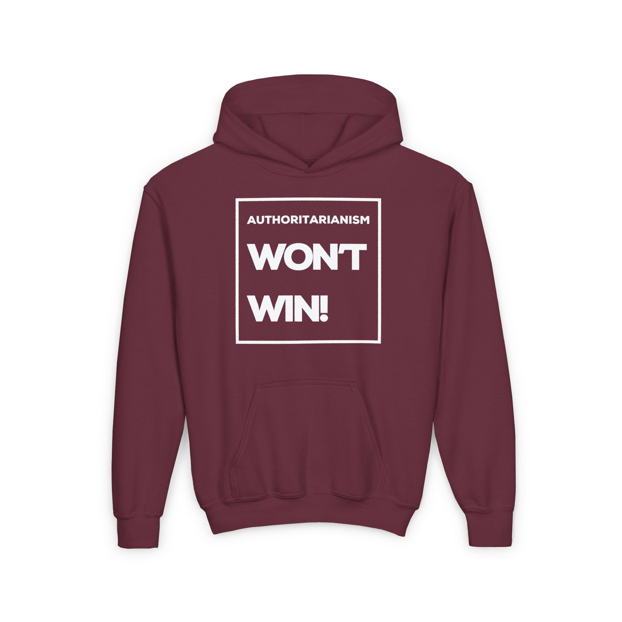Authoritarianism Won’t Win! | Youth Resistance Hoodie | Sizes Up To XL