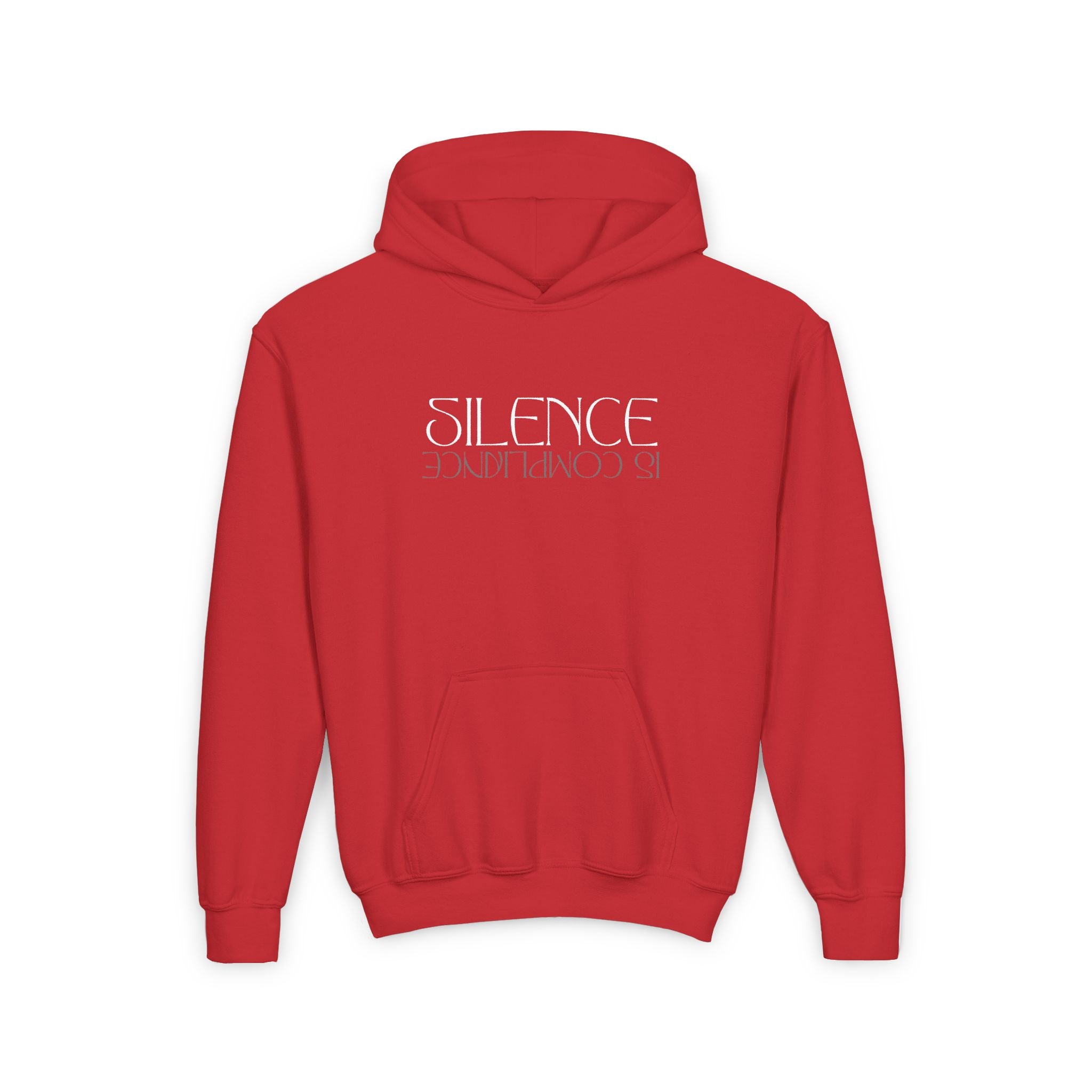 Silence Is Compliance | Youth Ultra Comfortable Heavy Blend Hoodie | Sizes Up To XL