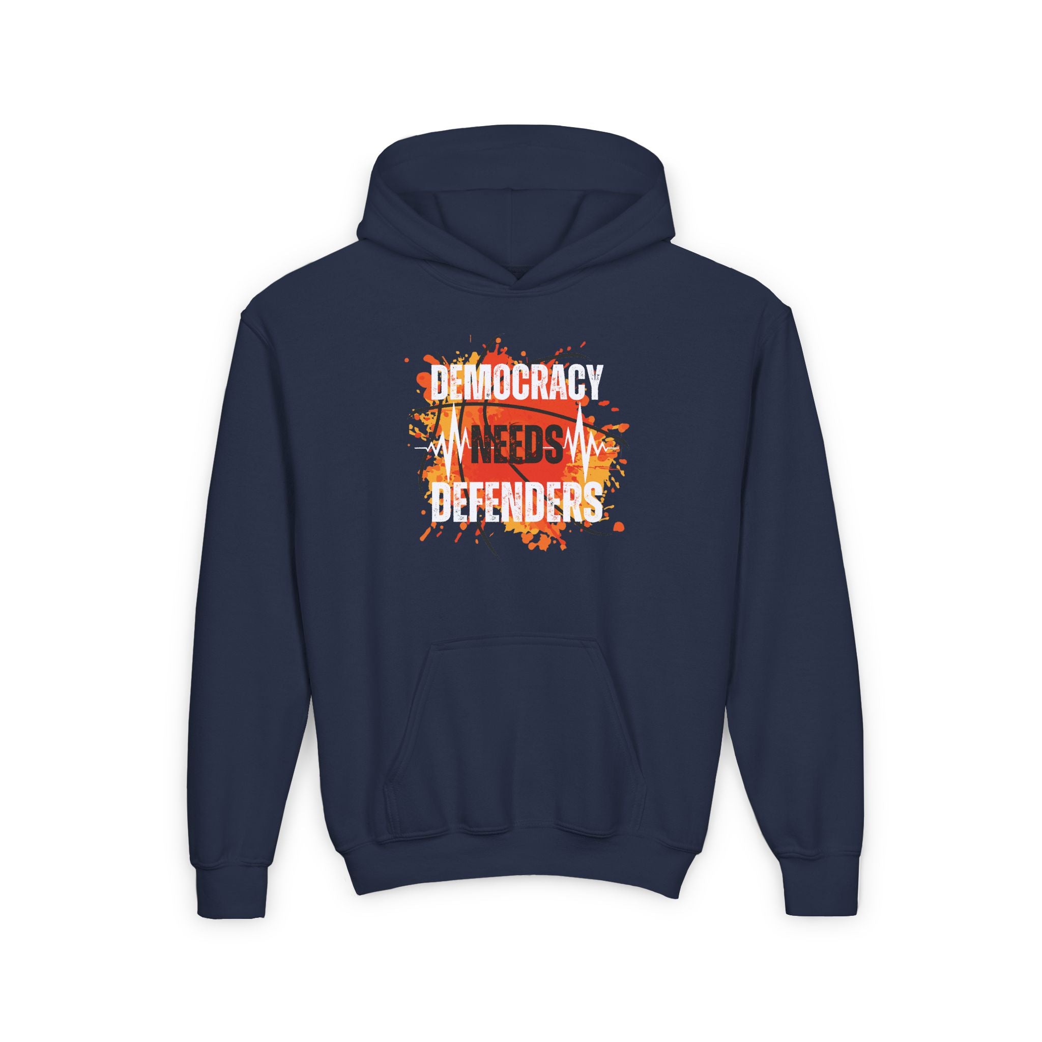 Democracy Needs Defenders | Youth Ultra Soft 100% Sweatshirt | Sizes Up To XL