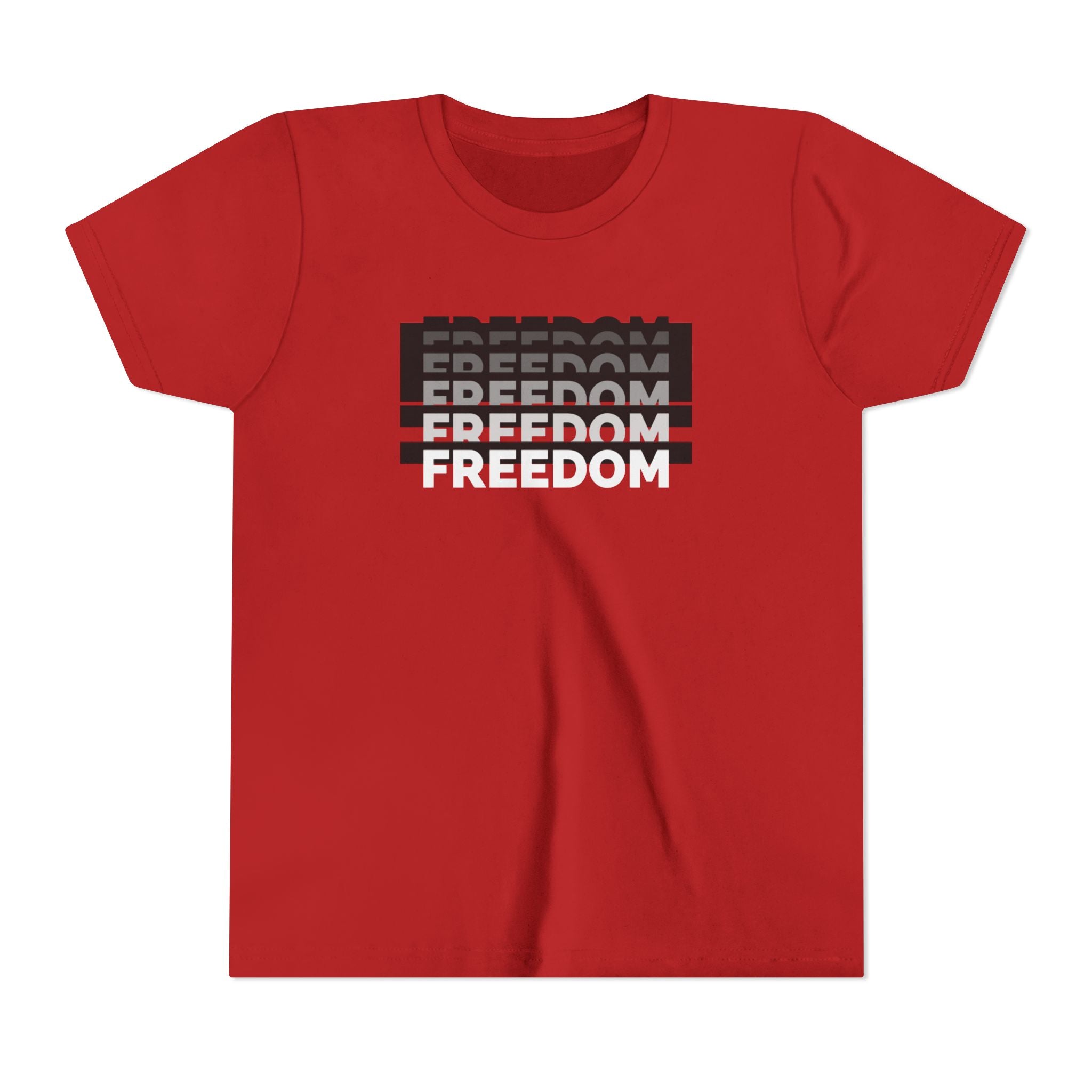 Freedom | Youth Short Sleeve T-Shirt | Raise Voices, Not Followers | Sizes Up To XL