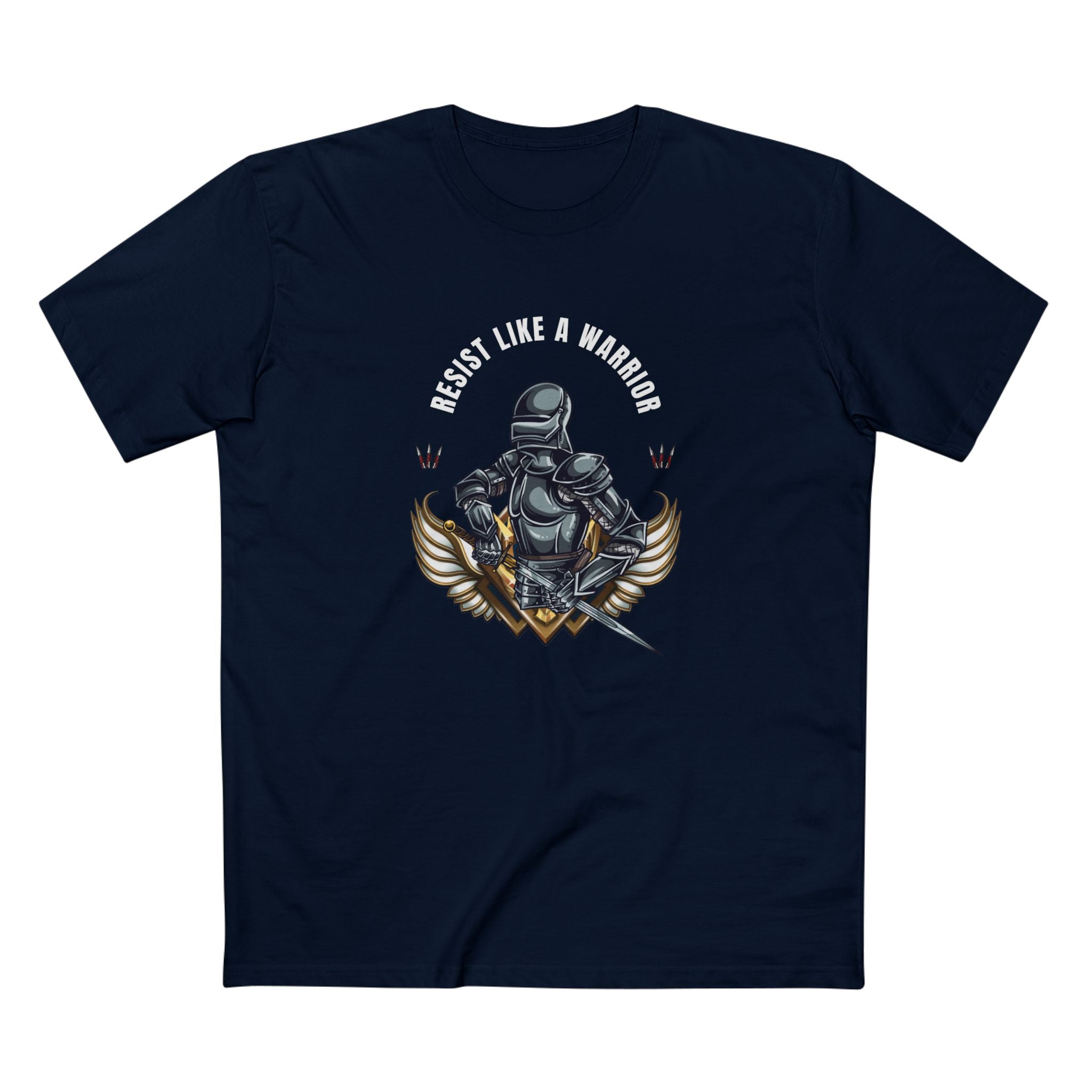 "Resist Like A Warrior" | Men's 100% Cotton T-Shirt | Sizes Up To 3XL