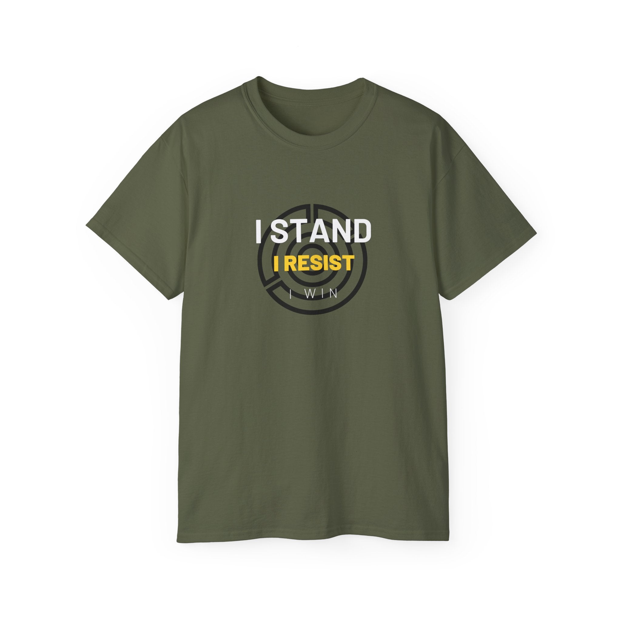 I Stand. I Resist. I Win. | Men's 100% Cotton T-Shirt | Sizes Up To 5XL