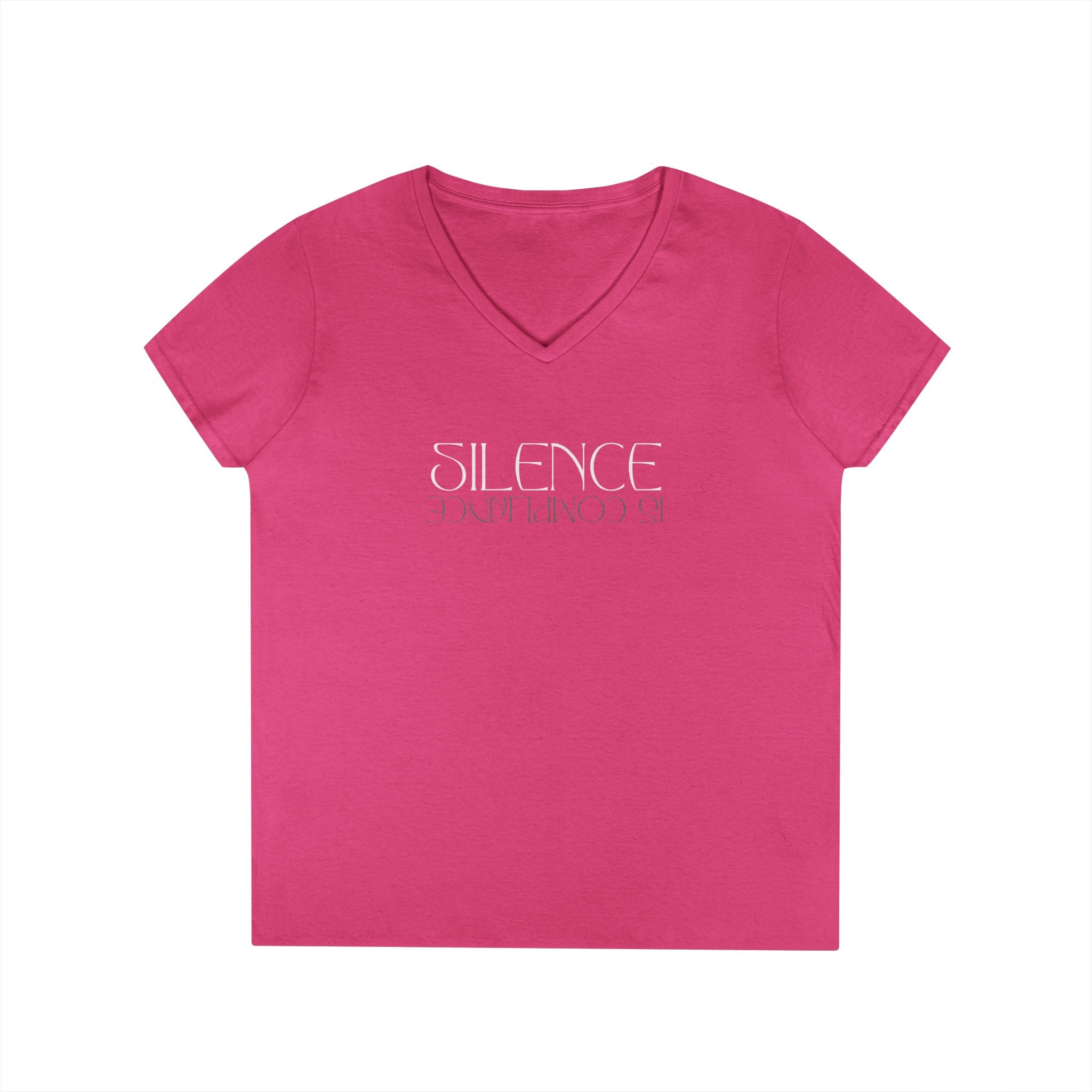 Silence is Compliance | Women’s 100% Cotton V-Neck T-Shirt | Sizes Up To 3XL