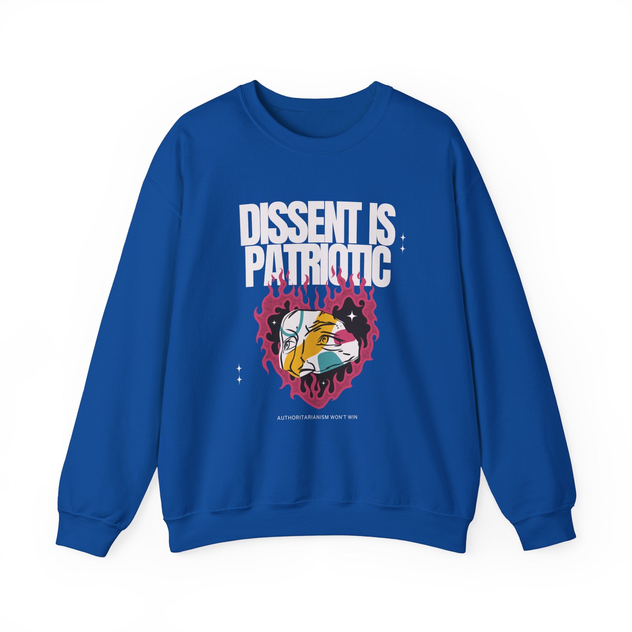 Dissent is Patriotic | Women's Heavy Blend™ Crewneck Sweatshirt | Sizes Up To 5XL