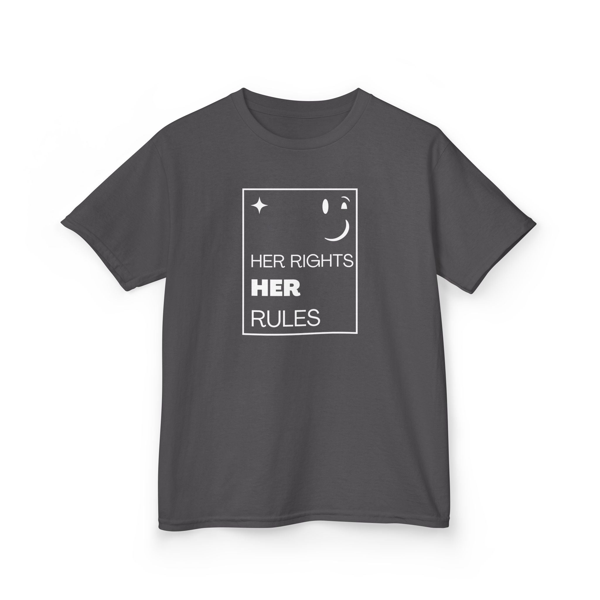 Her Rights, Her Rules | Empowering Kids 100% Soft Cotton Tee | Sizes From XS to XL