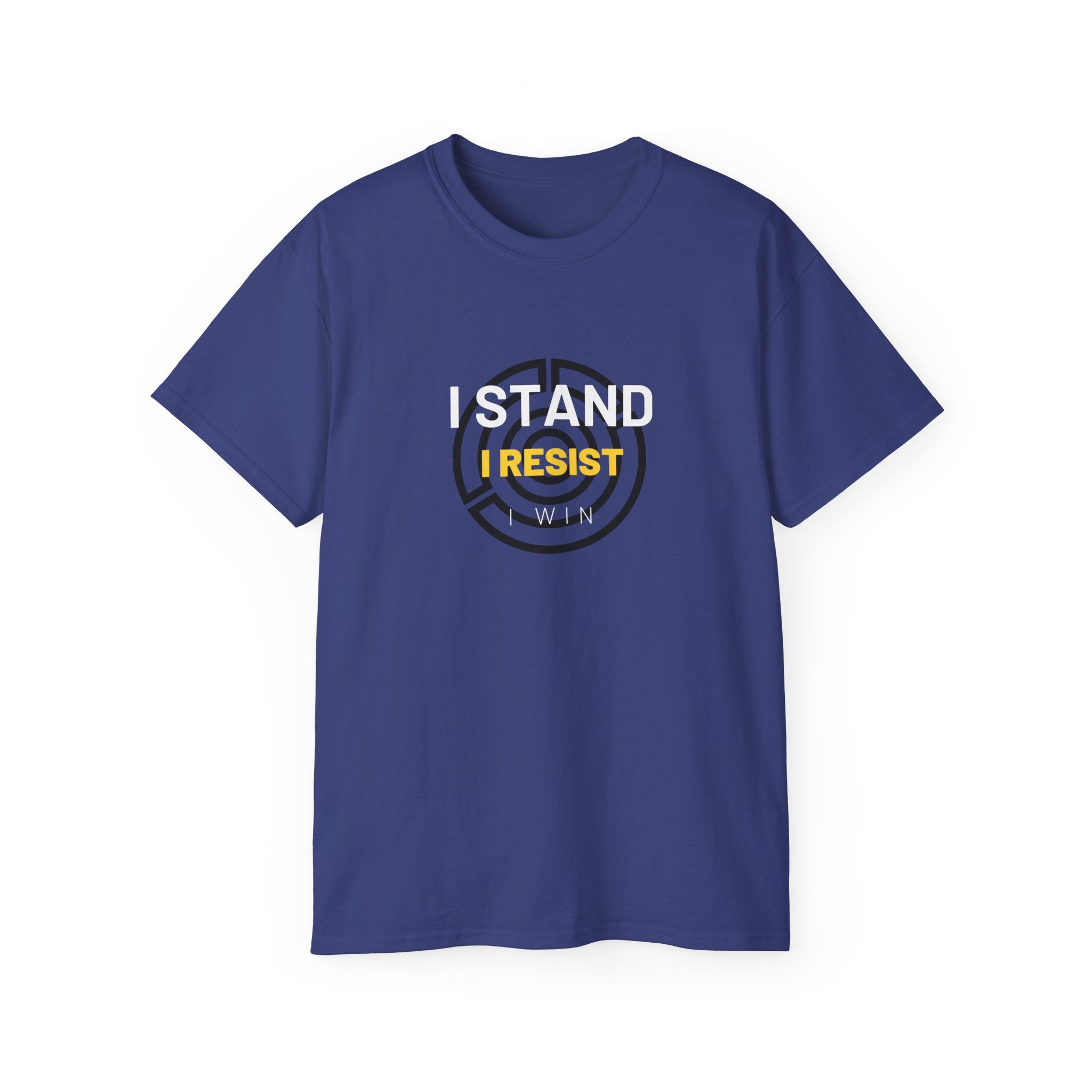 I Stand. I Resist. I Win. | Men's 100% Cotton T-Shirt | Sizes Up To 5XL