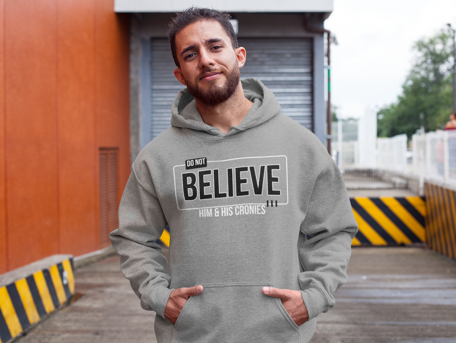 Do Not Believe Him & His Cronies | Men's Soft Fleece Hoodie | Sizes Up To 5XL