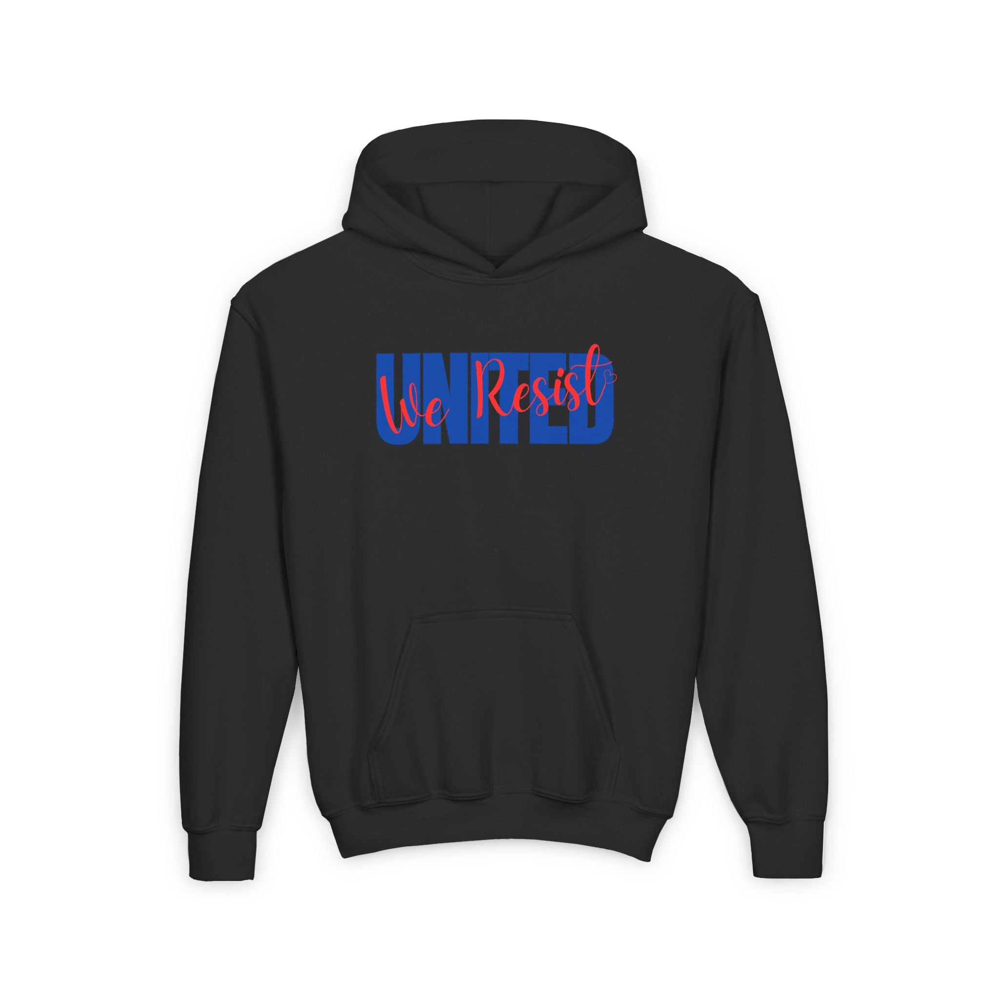 United We Resist | Youth Heavy Blend Hoodie | Sizes Up To XL