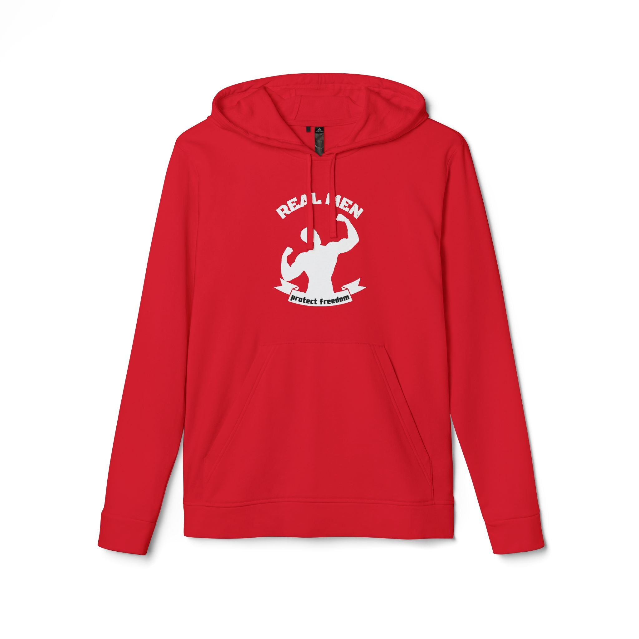 Real Men Protect Freedom | Adidas Men's Fleece Hoodie | Sizes Up To 4XL